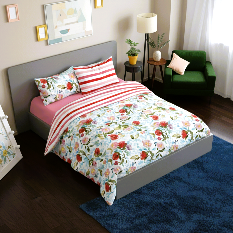 Completo Copripiumino in Cotone Doubleface by Parah