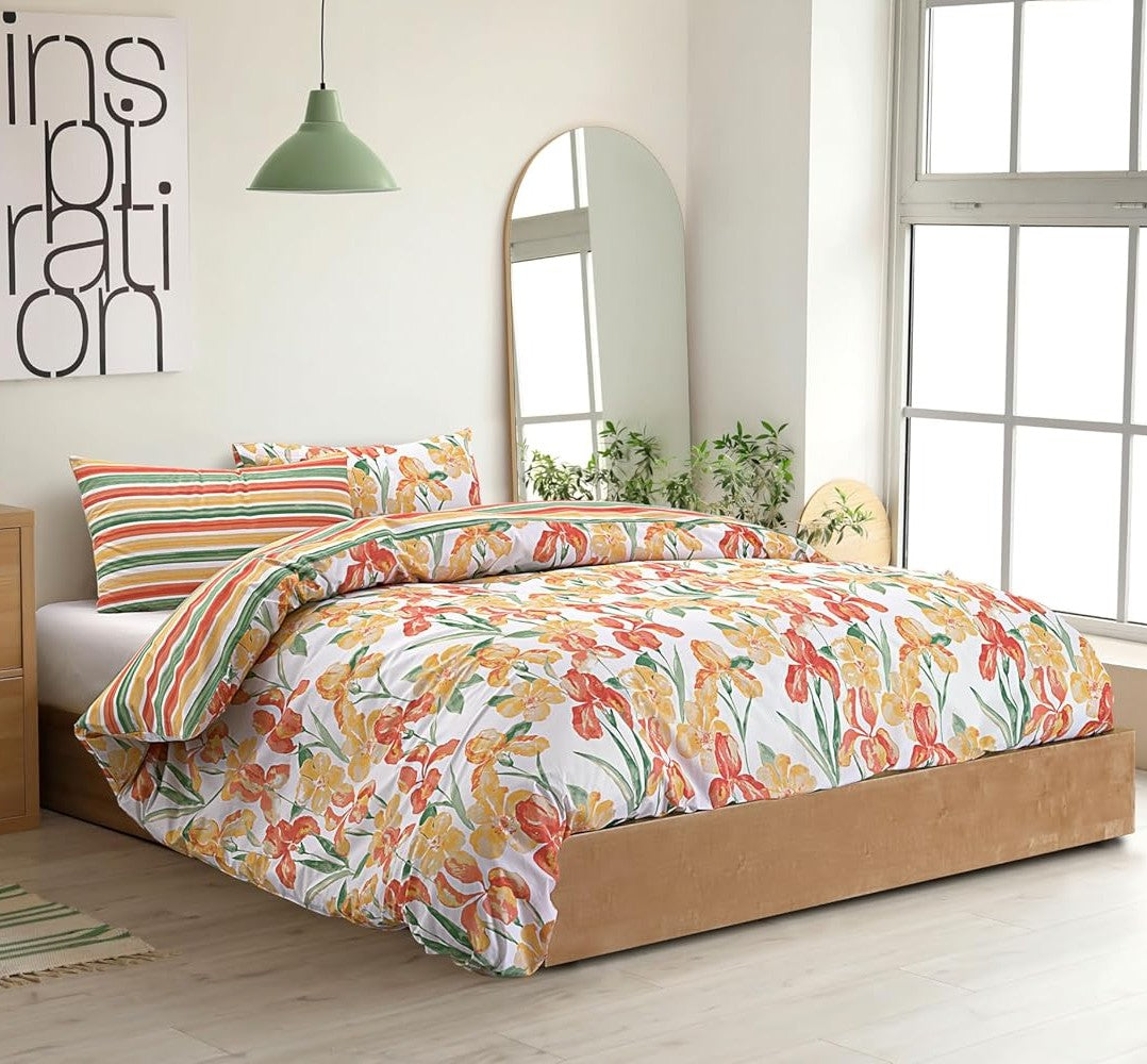 Parure Copripiumino Doubleface Matrimoniale in cotone by Parah