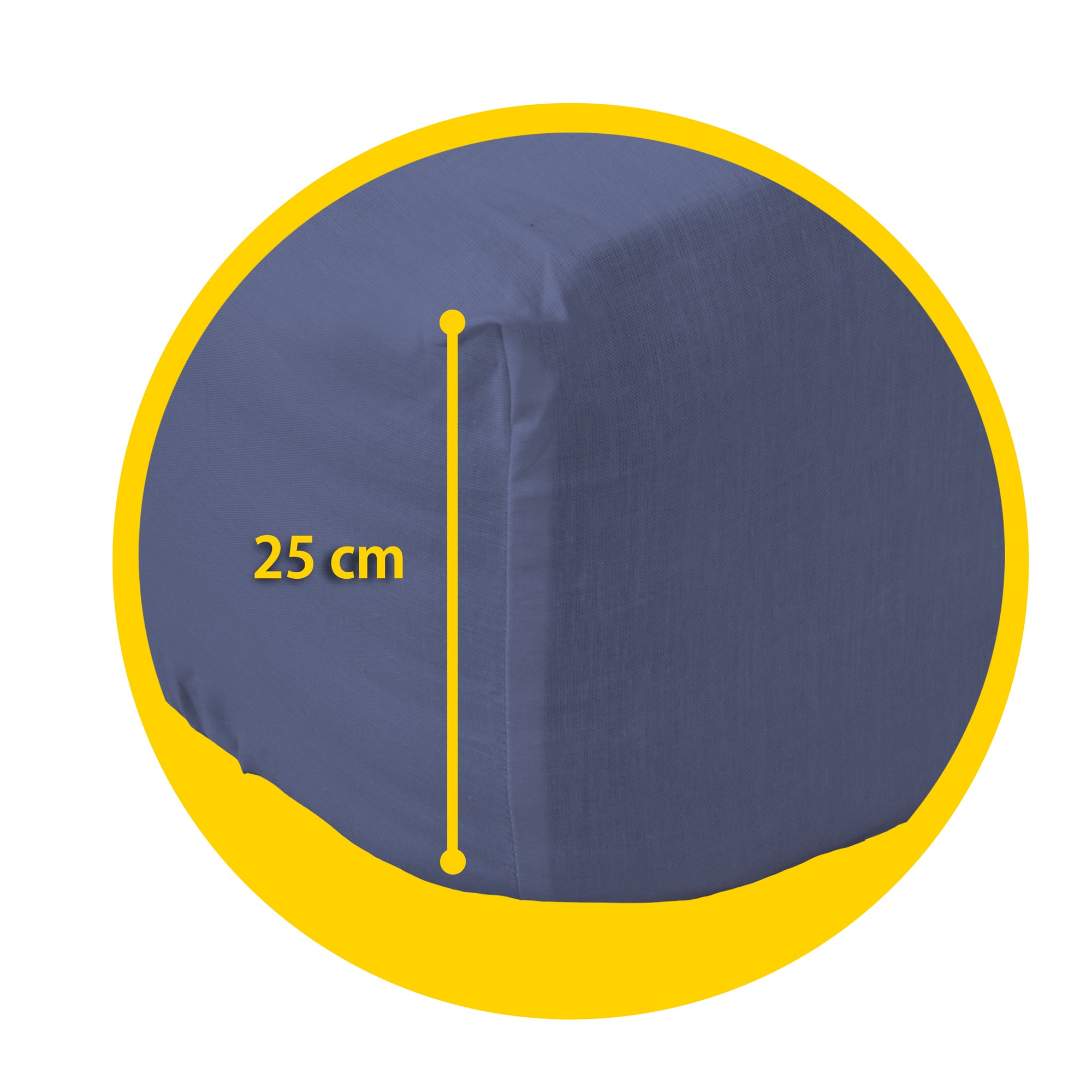 Lenzuolo Sotto con angoli in Percalle di Puro Cotone Collezione Lecti by Gilania