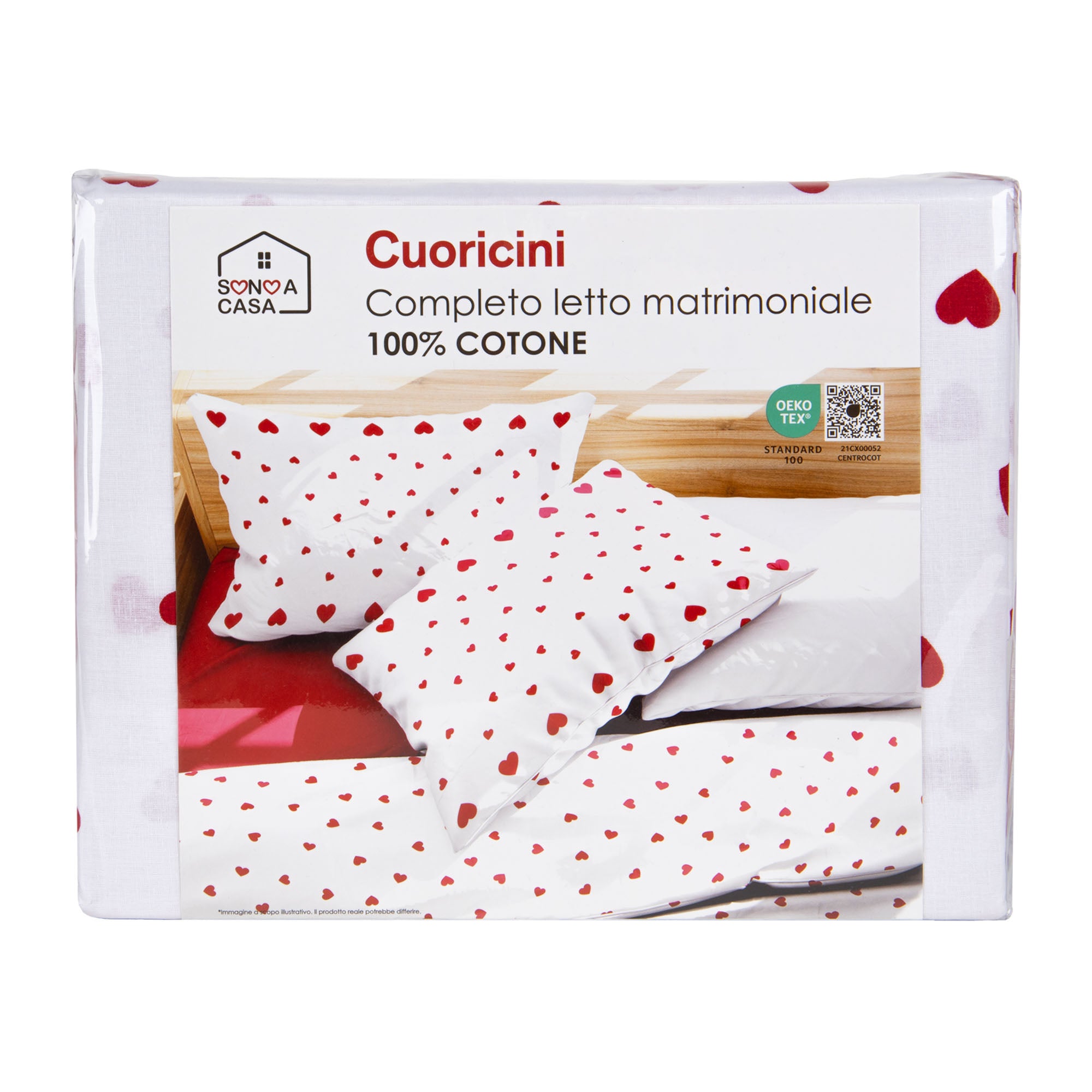 💕 Completo Letto Matrimoniale Cuoricini in Cotone by Sono a Casa💕