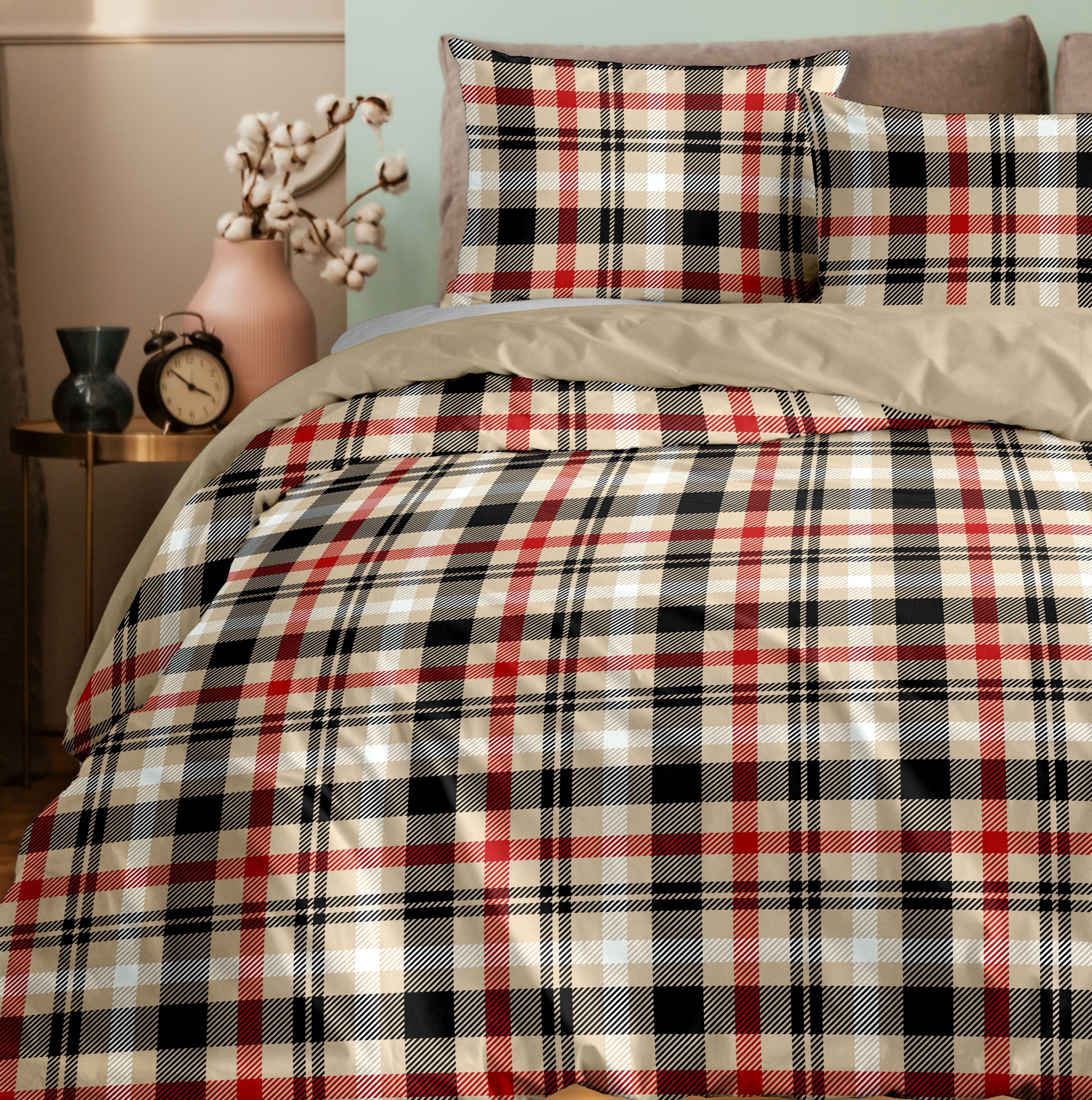 Parure Copripiumino Matrimoniale - 100% Morbida Flanella di Alta Qualità