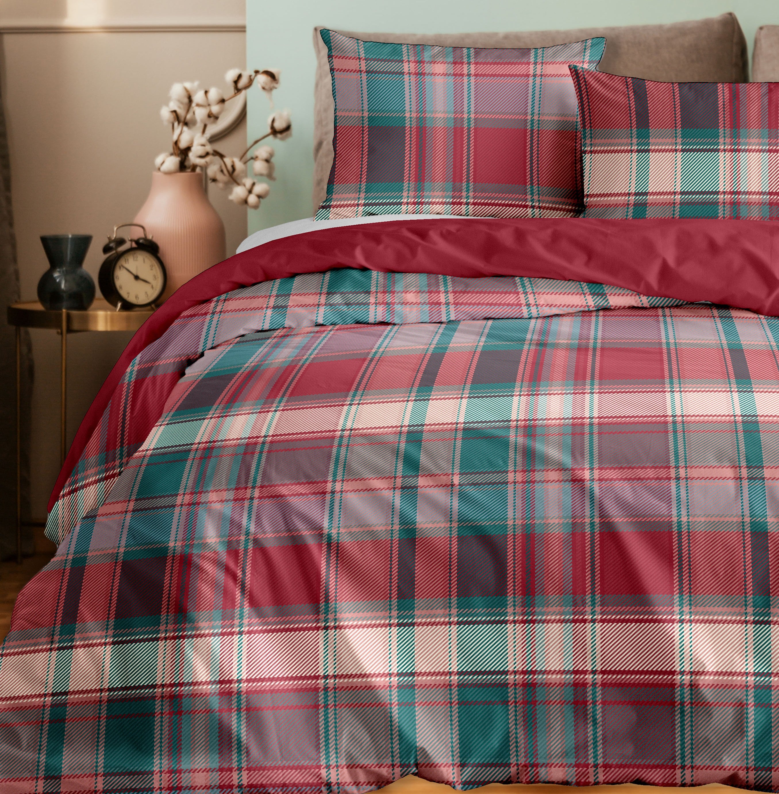 Parure Copripiumino Matrimoniale - 100% Morbida Flanella di Alta Qualità