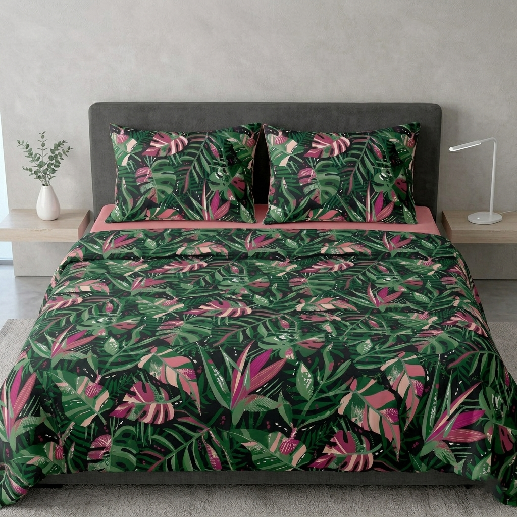 #color_Floreale Nero e Rosa
#taglia_Matrimoniale