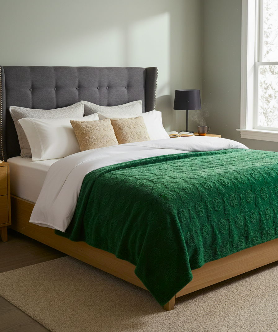 Plaid Rabbit Christmas Tree in Morbidissima Flanella di Microfibra by Sono a Casa