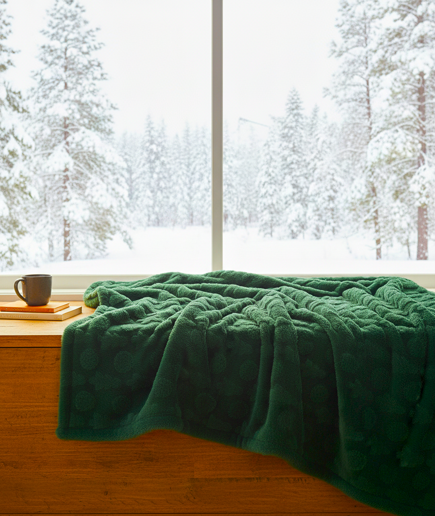 Plaid Rabbit Christmas Tree in Morbidissima Flanella di Microfibra by Sono a Casa