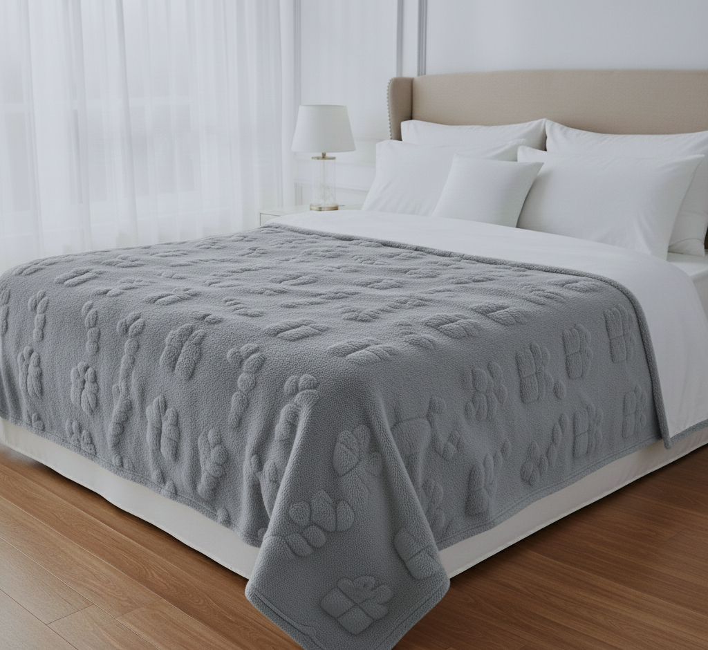 Plaid Rabbit Candy Cane in Morbidissima Flanella di Microfibra by Sono a Casa