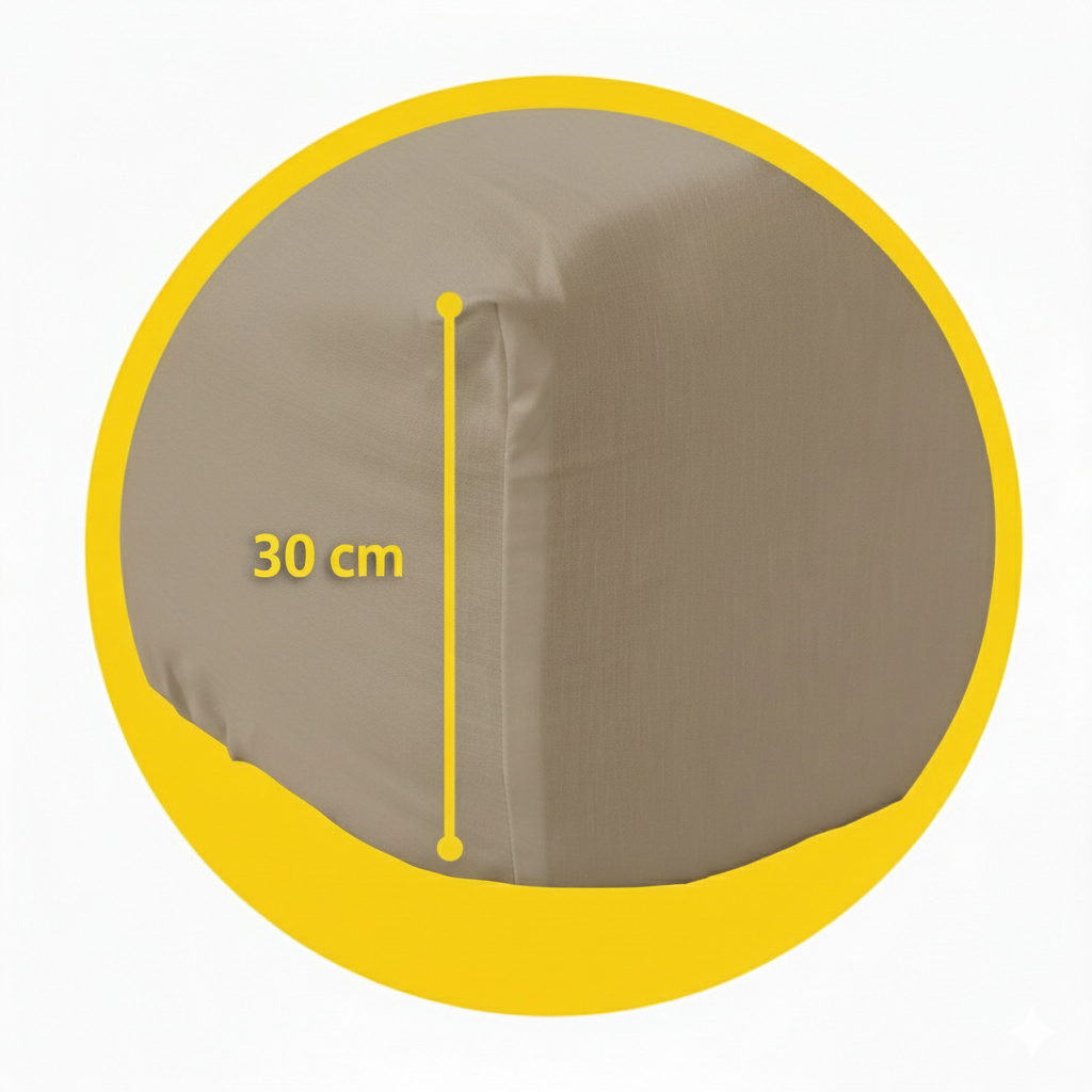 Lenzuolo Sotto con angoli in Percalle di Puro Cotone Collezione Lecti by Gilania