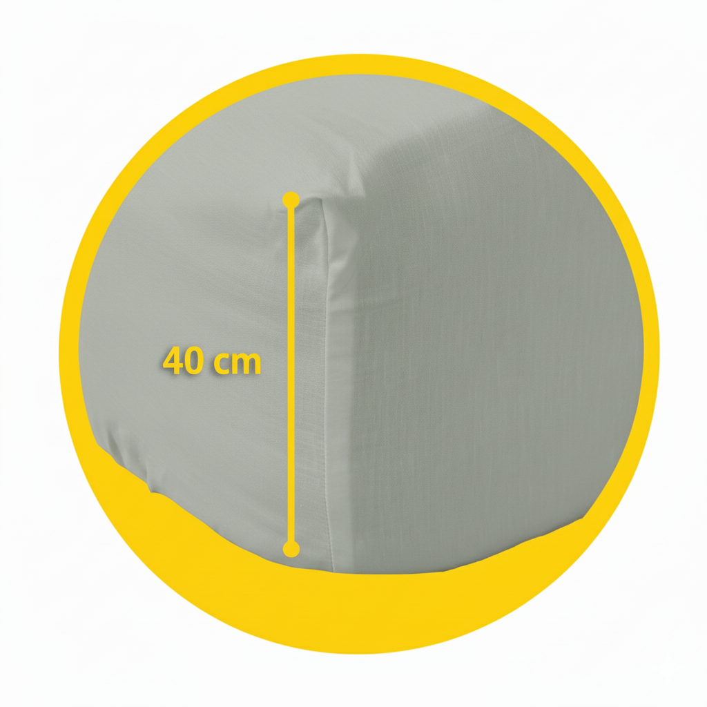 Lenzuolo Sotto con angoli in Percalle di Puro Cotone Collezione Lecti by Gilania