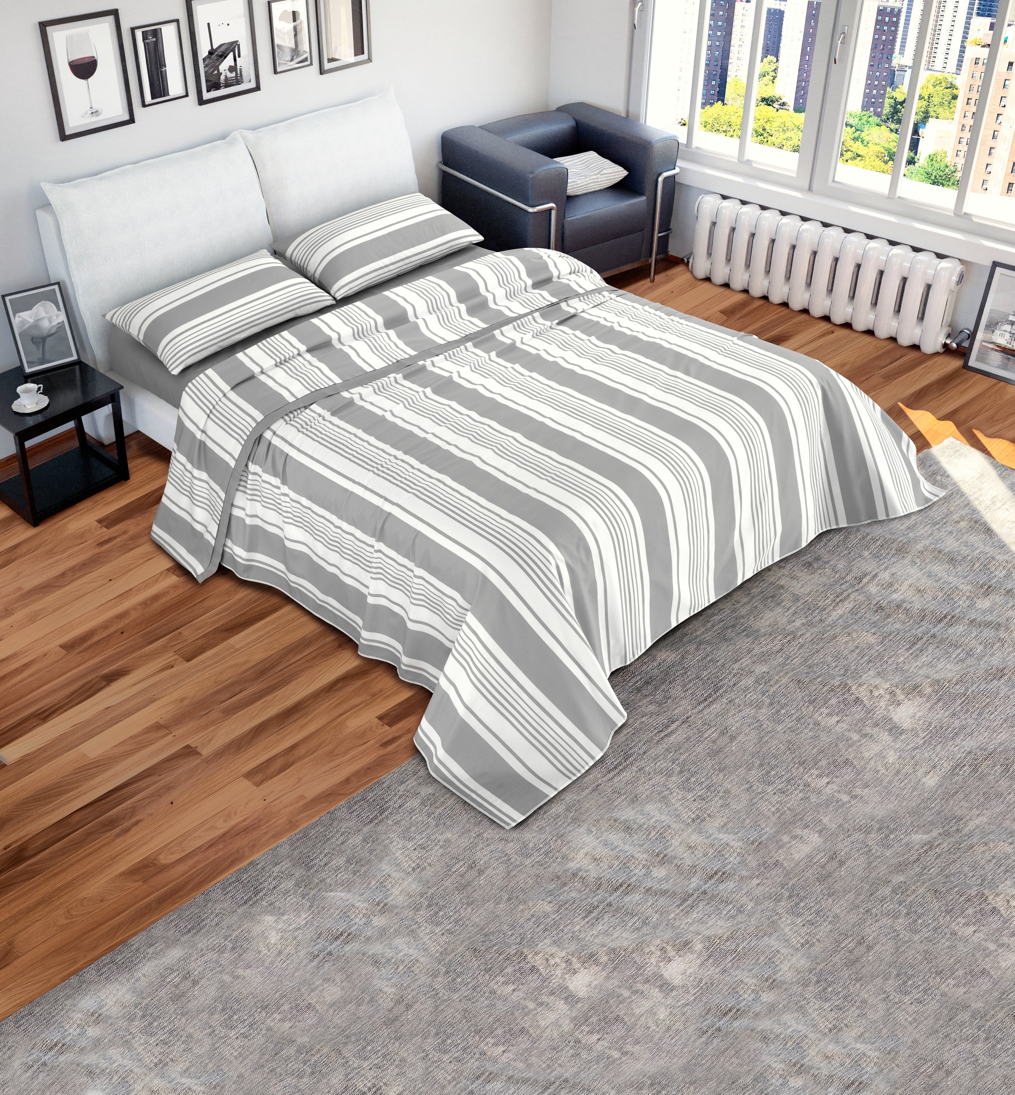 Completo Letto Matrimoniale Chevron La Belle Maison