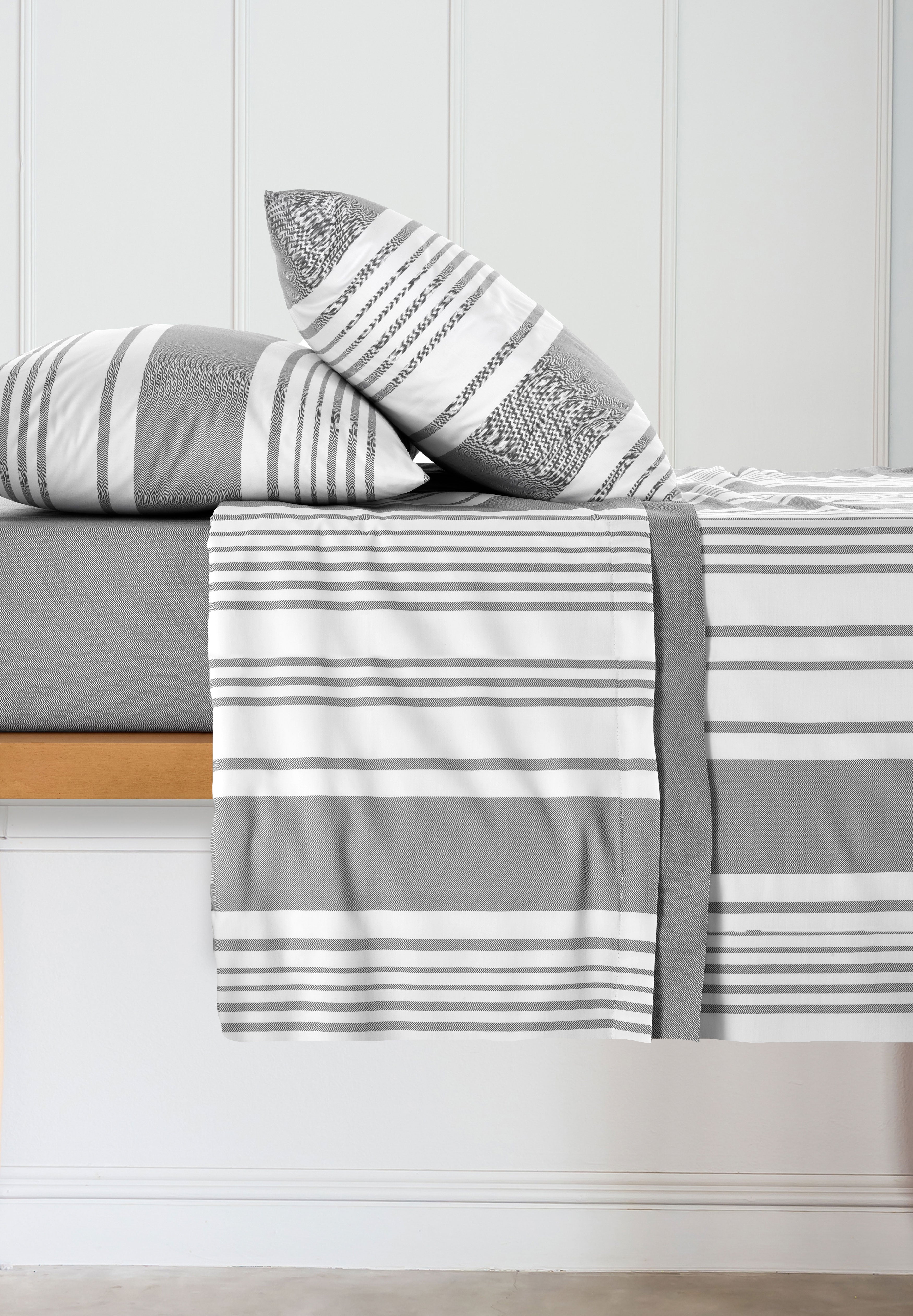 Completo Letto Matrimoniale Chevron La Belle Maison - Immagine 3