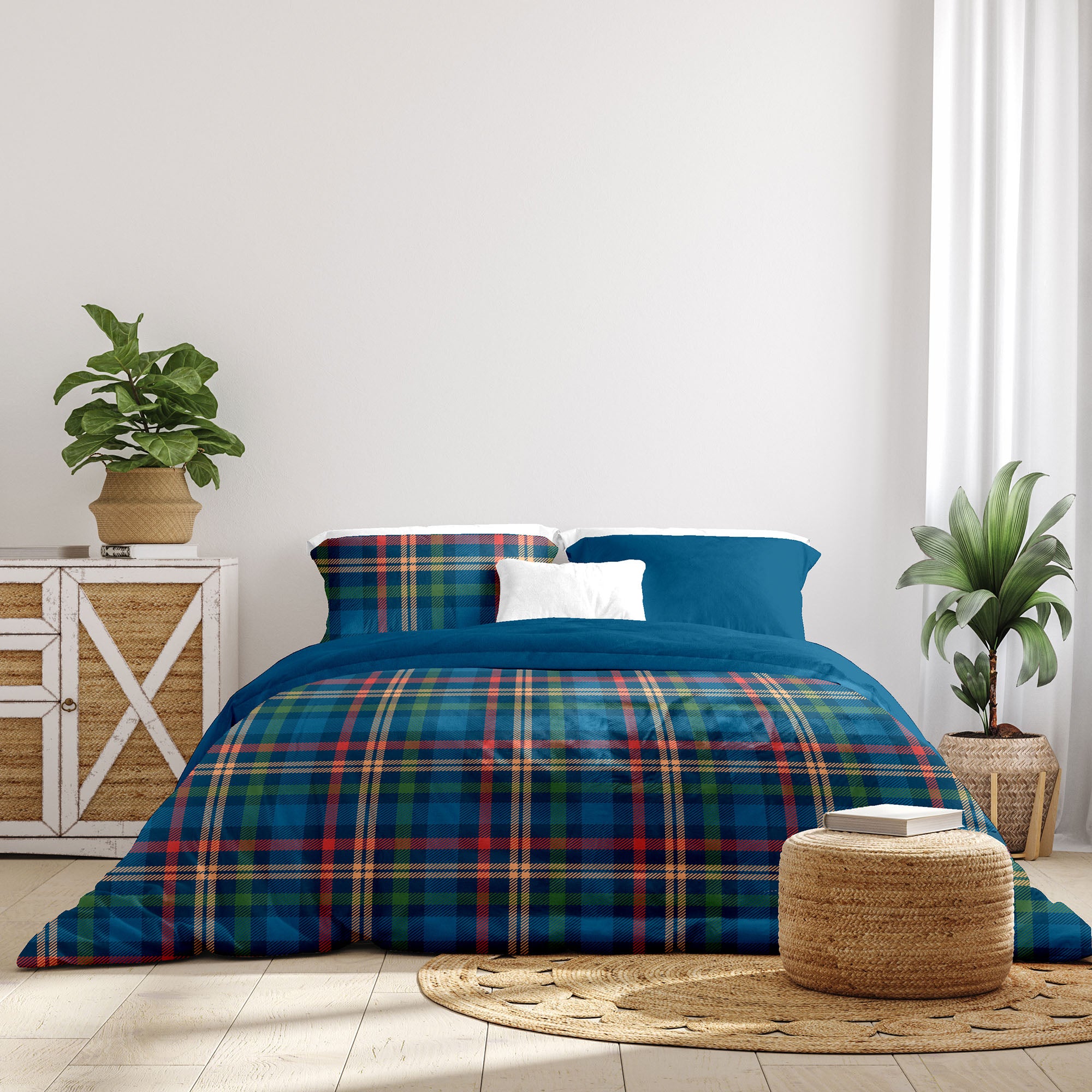 Parure Copripiumino Matrimoniale - 100% Morbida Flanella di Alta Qualità