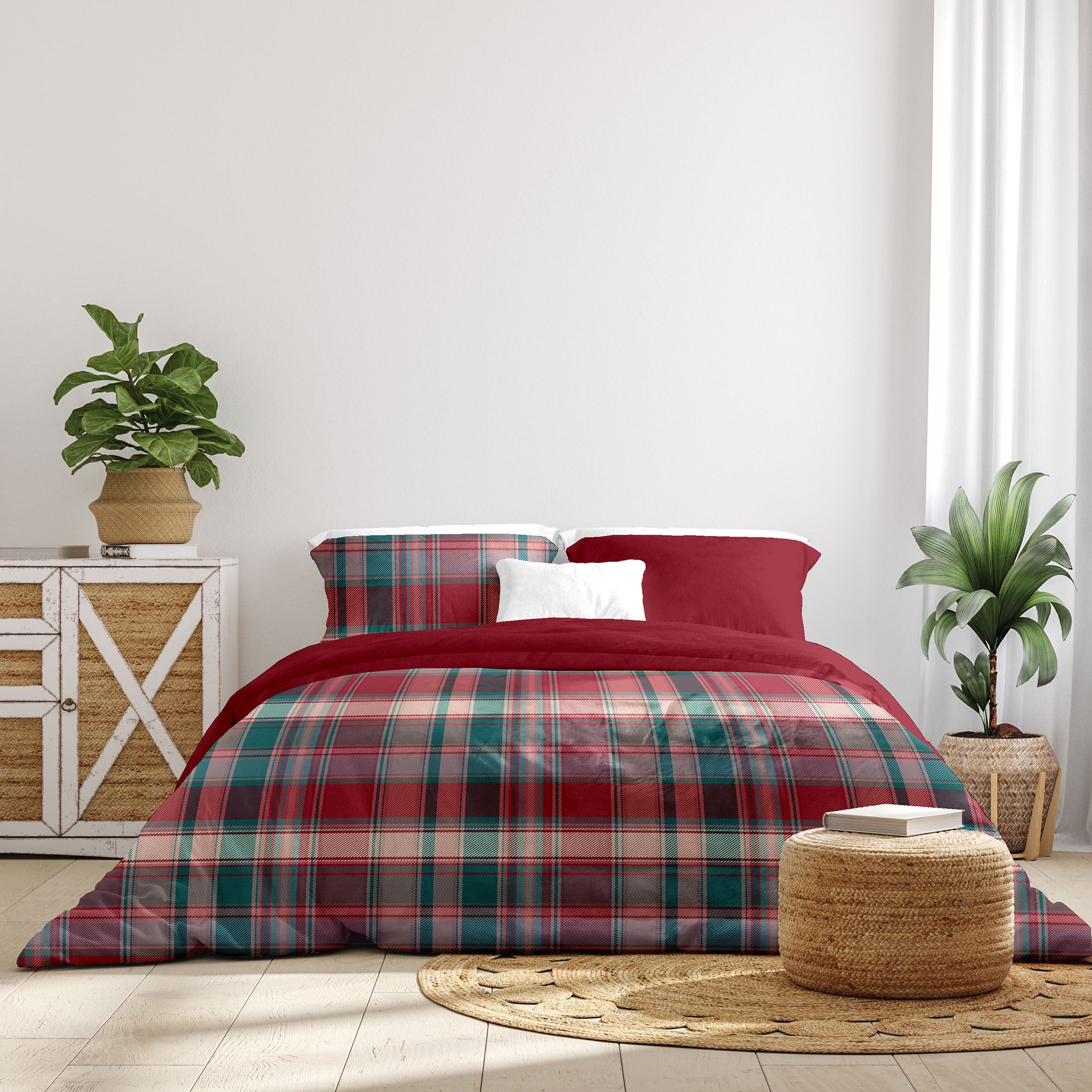 Parure Copripiumino Matrimoniale - 100% Morbida Flanella di Alta Qualità