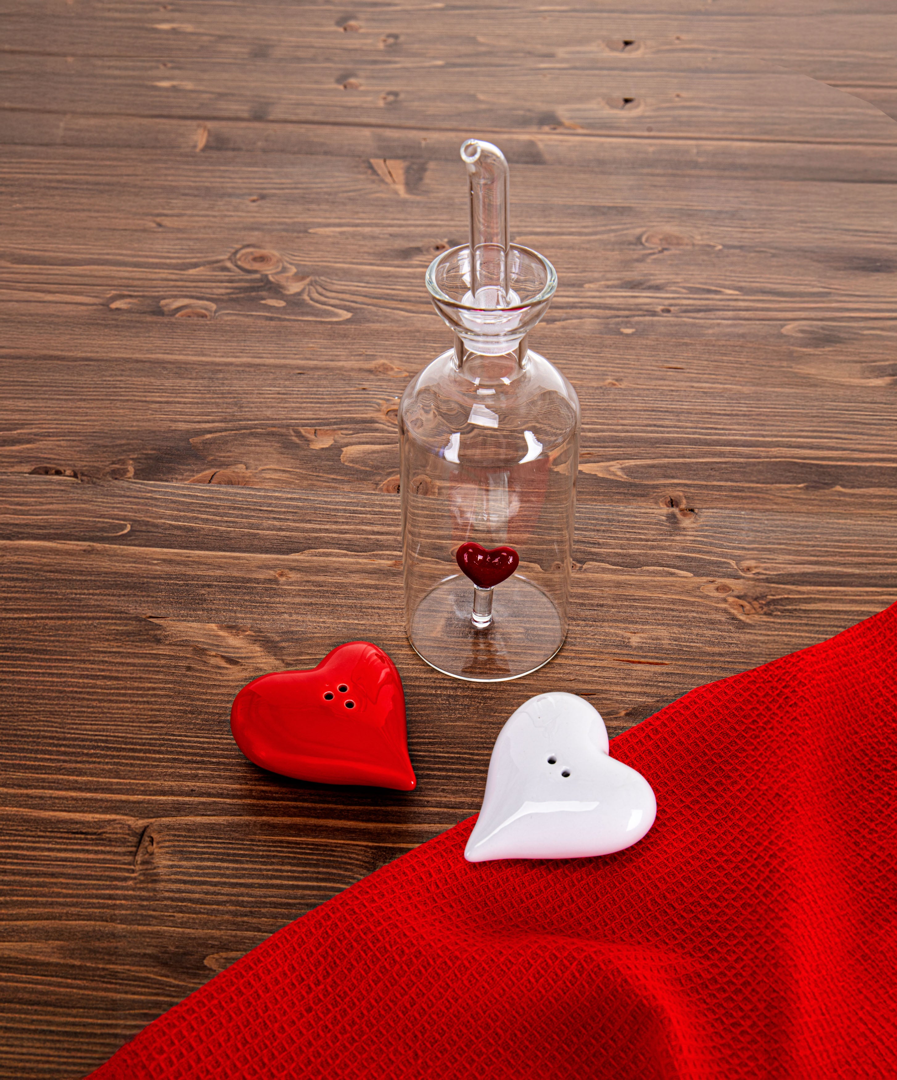 Oliera in Vetro Borosilicato My Love dal Design Romantico by Sono a casa