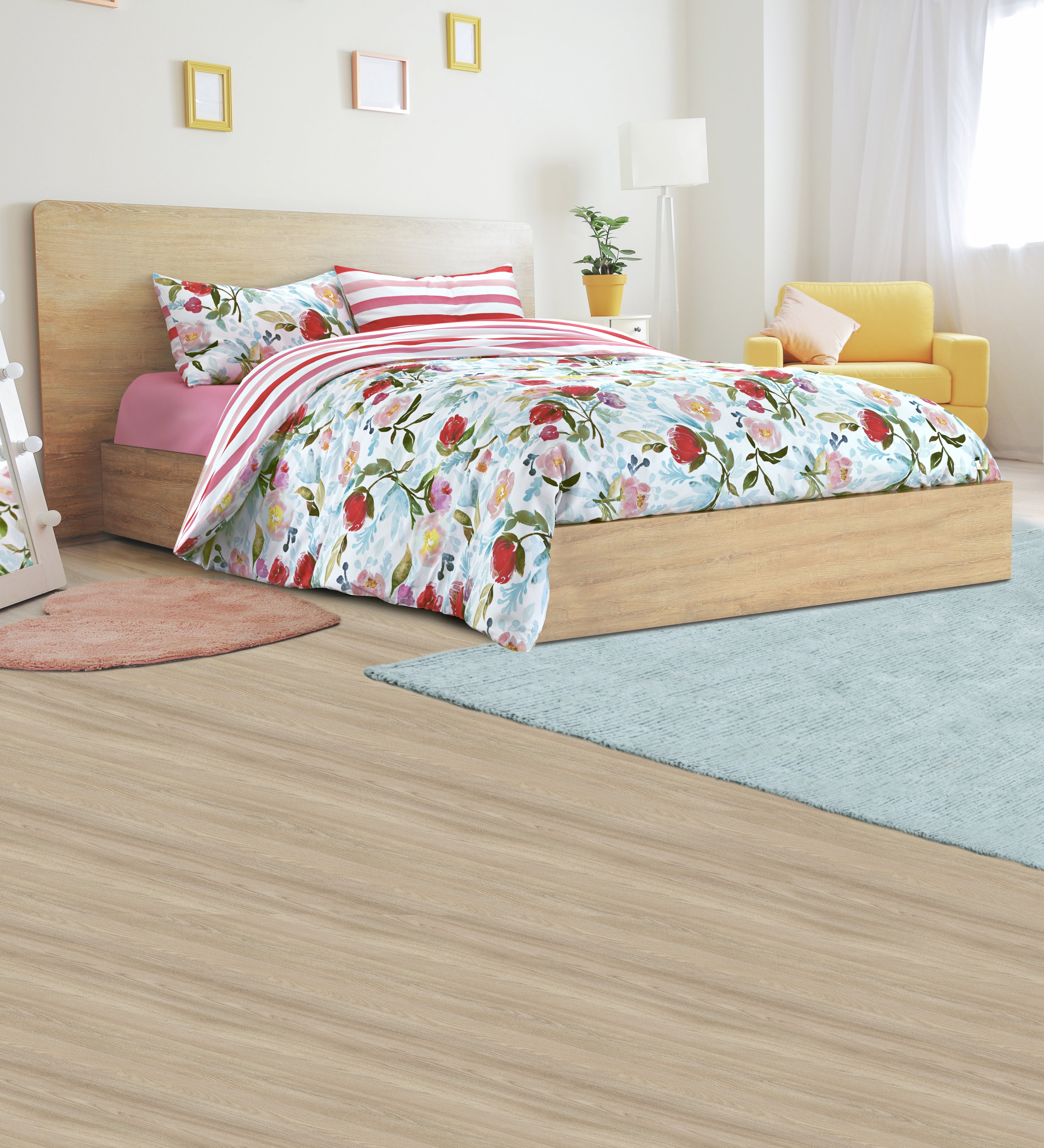 Completo Copripiumino Parah in Cotone Double Face