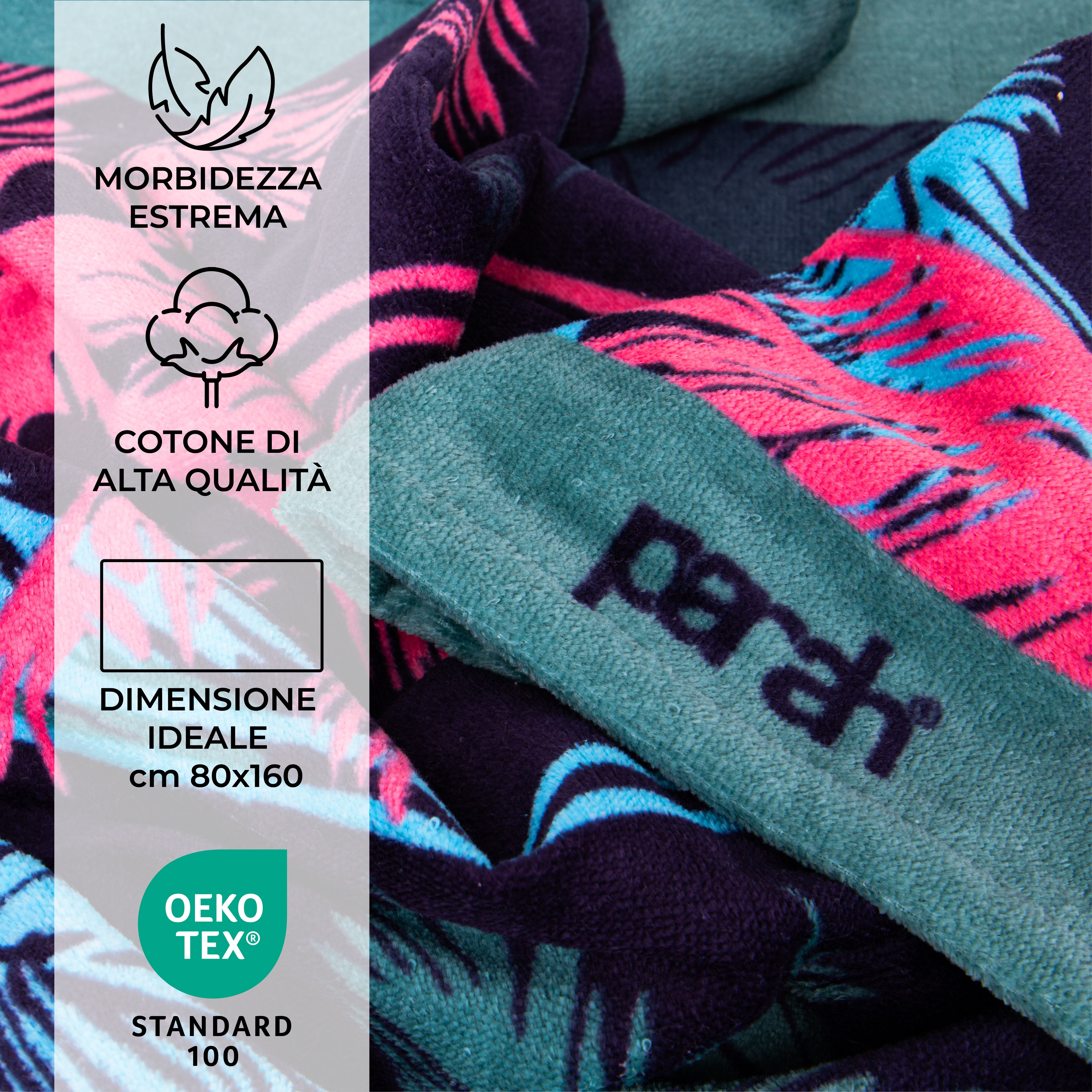 Telo Mare Stampato 100% Cotone Extra Morbido by Parah