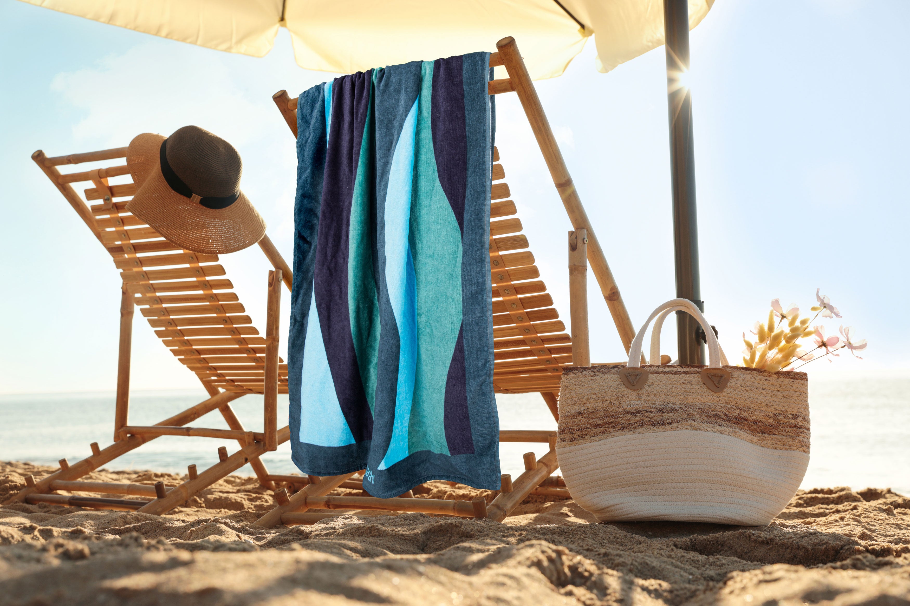 Telo Mare Stampato 100% Cotone Extra Morbido by Parah