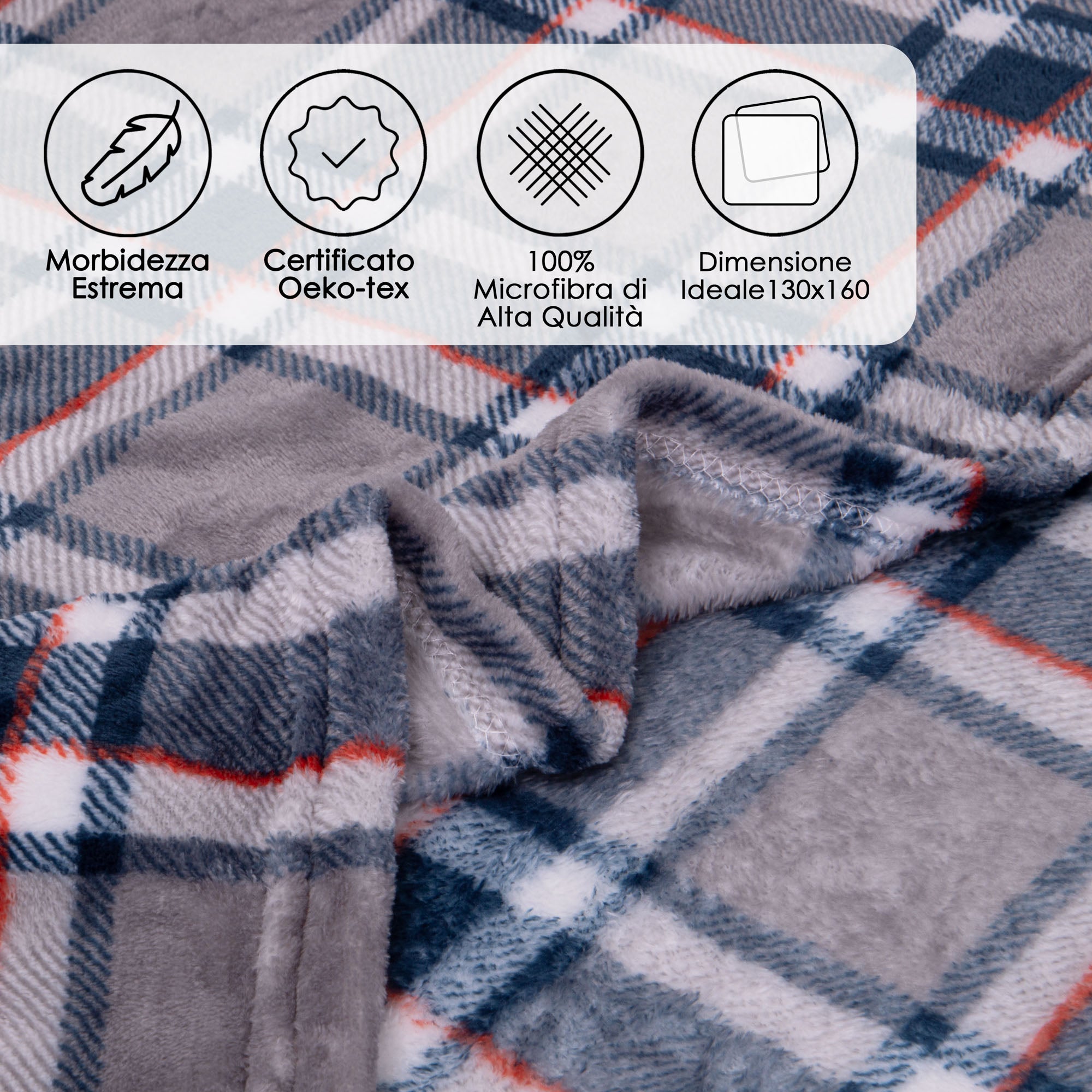 Morbidissimo Plaid in Morbida Microfibra by Sono a Casa