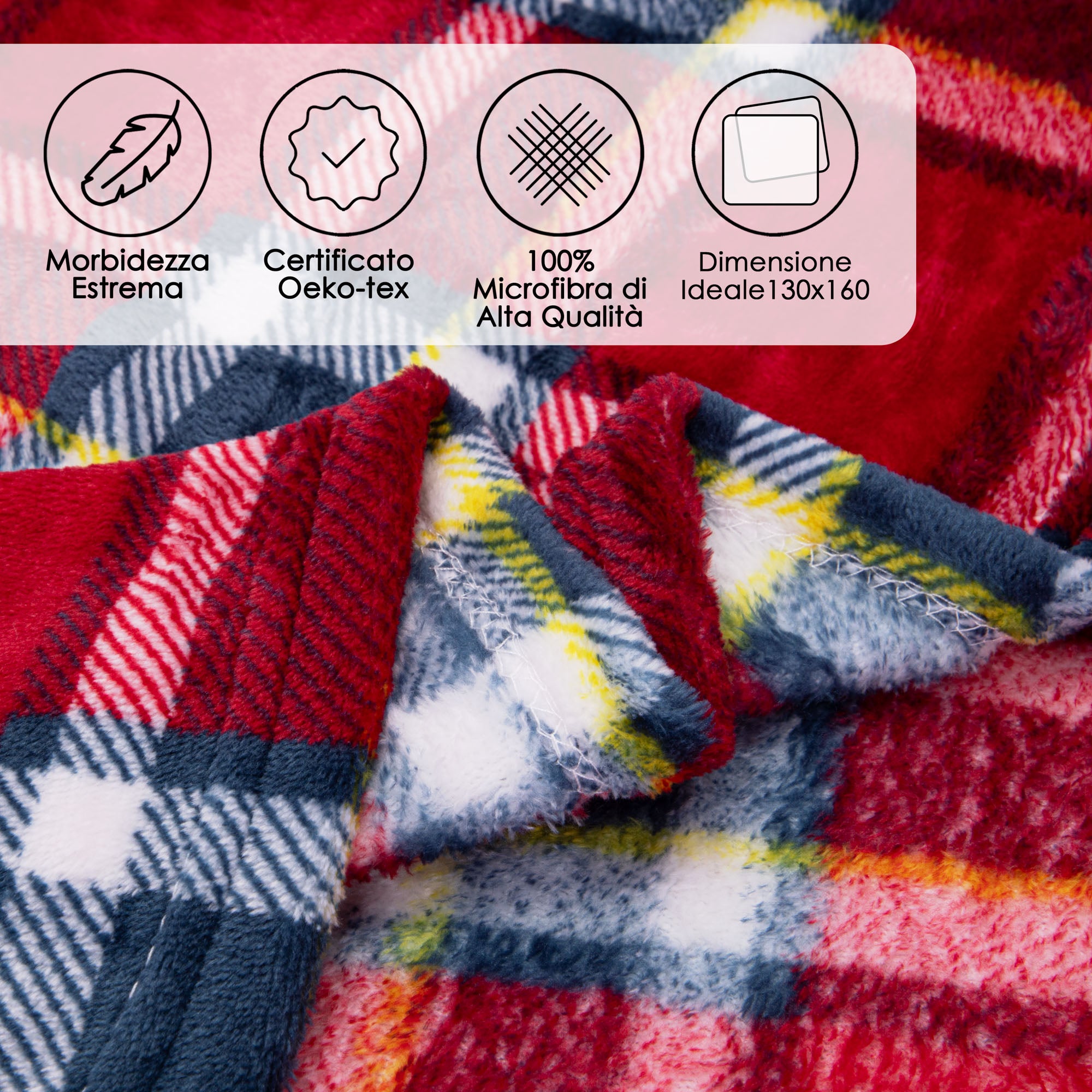 Morbidissimo Plaid in Morbida Microfibra by Sono a Casa
