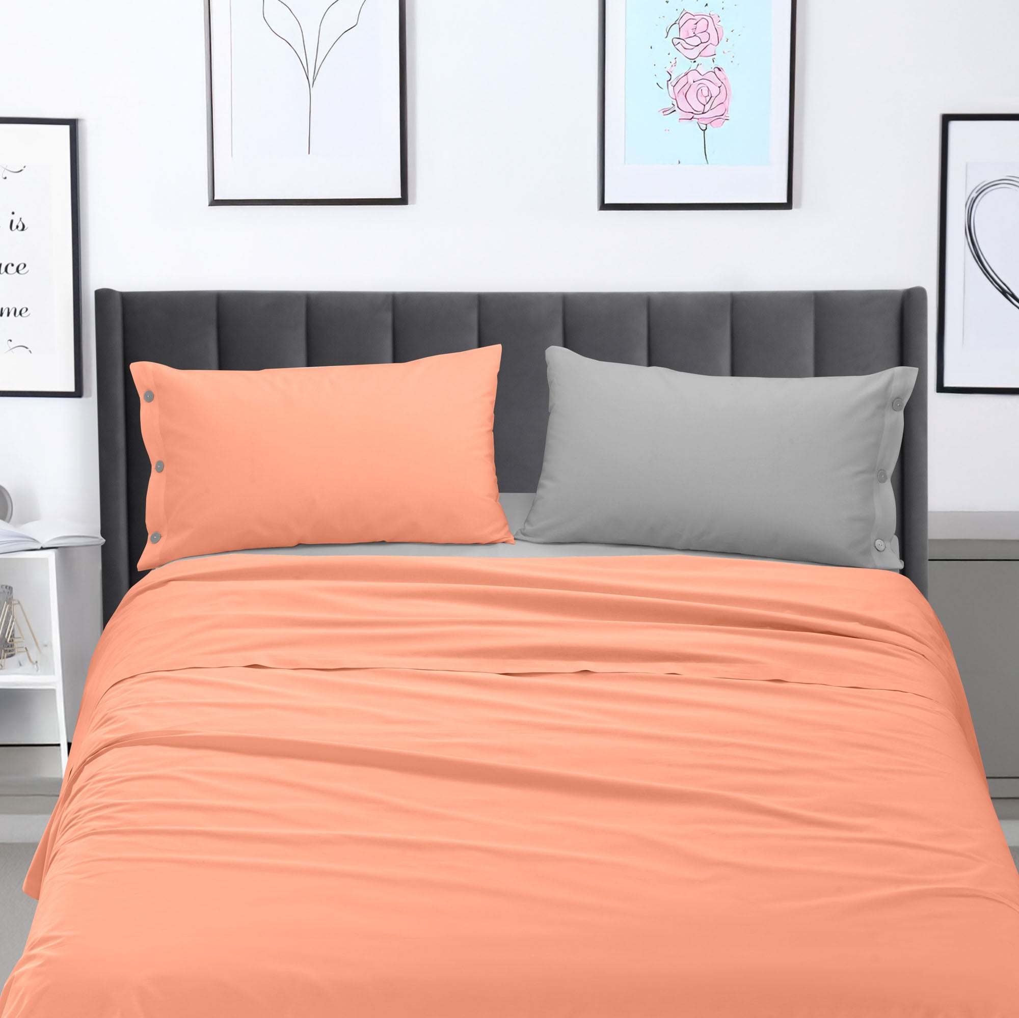 Completo Letto Matrimoniale in Cotone Collezione Good Vibes