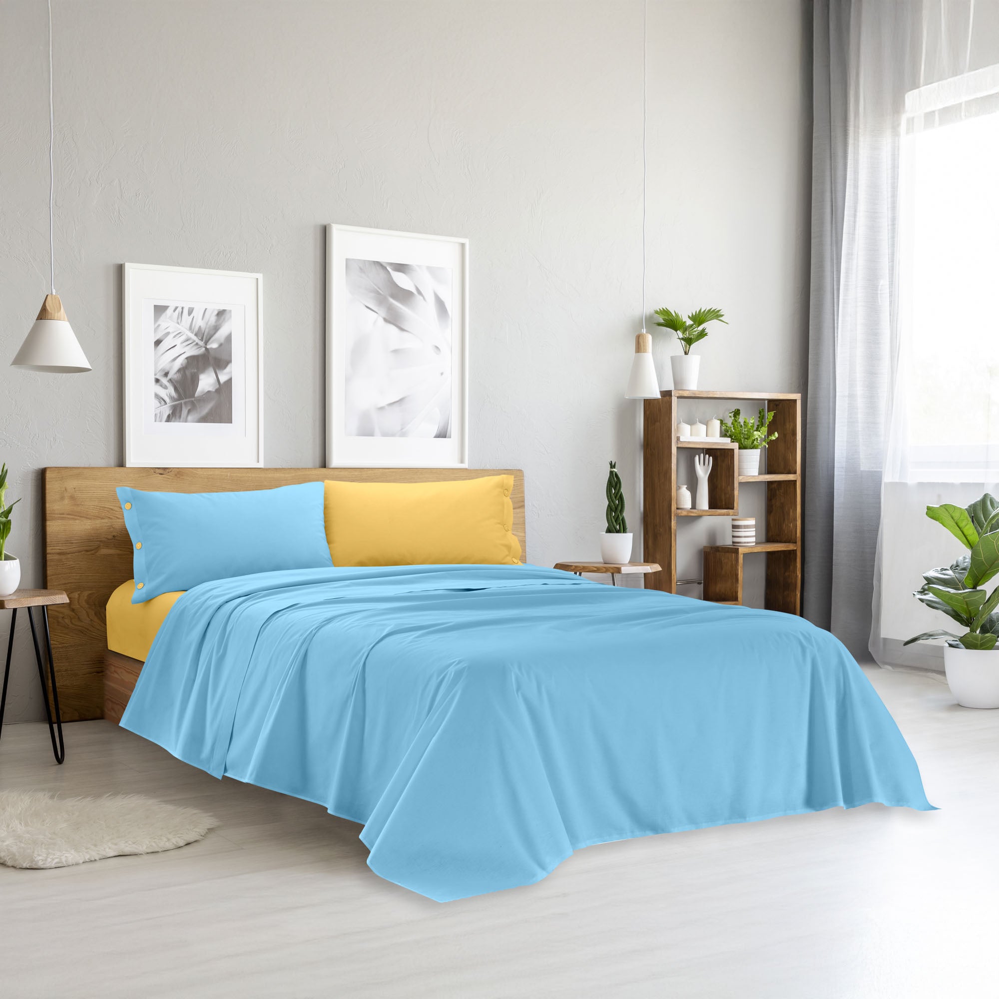 Completo Letto Matrimoniale in Cotone Collezione Good Vibes