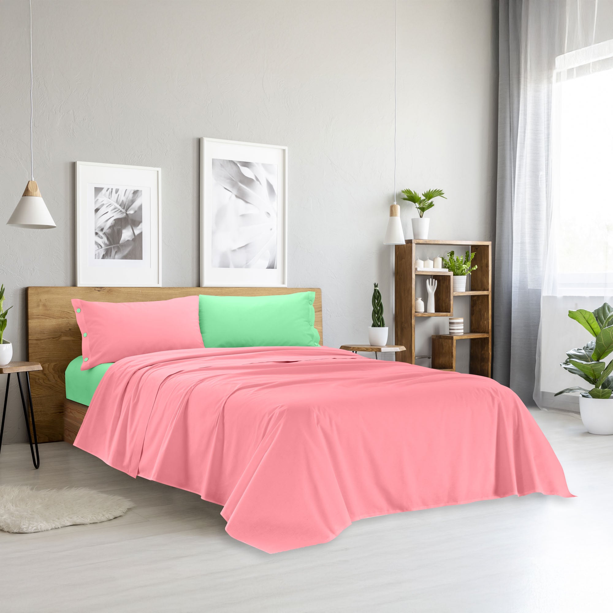Completo Letto Matrimoniale in Cotone Collezione Good Vibes
