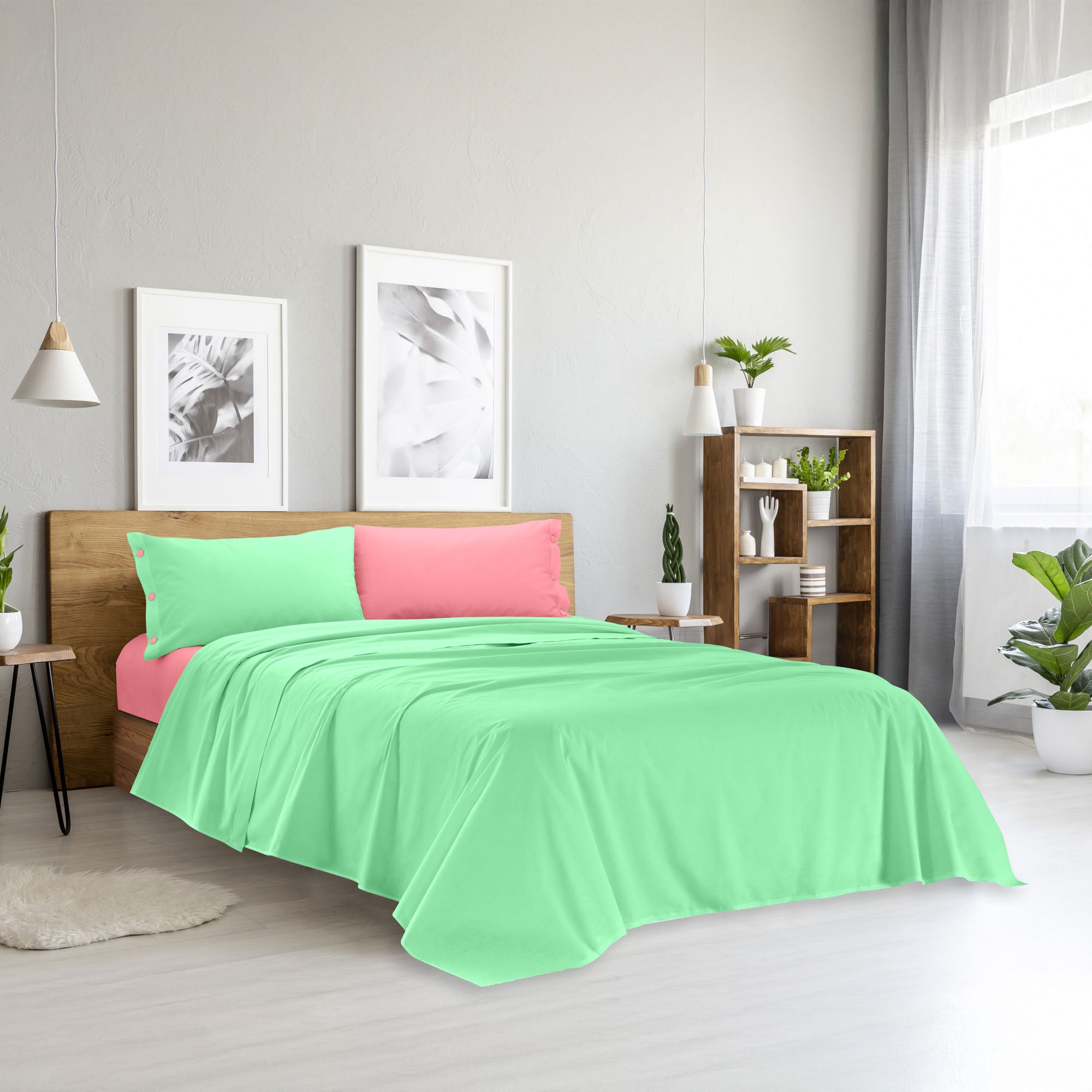 Completo Letto Matrimoniale in Cotone Collezione Good Vibes