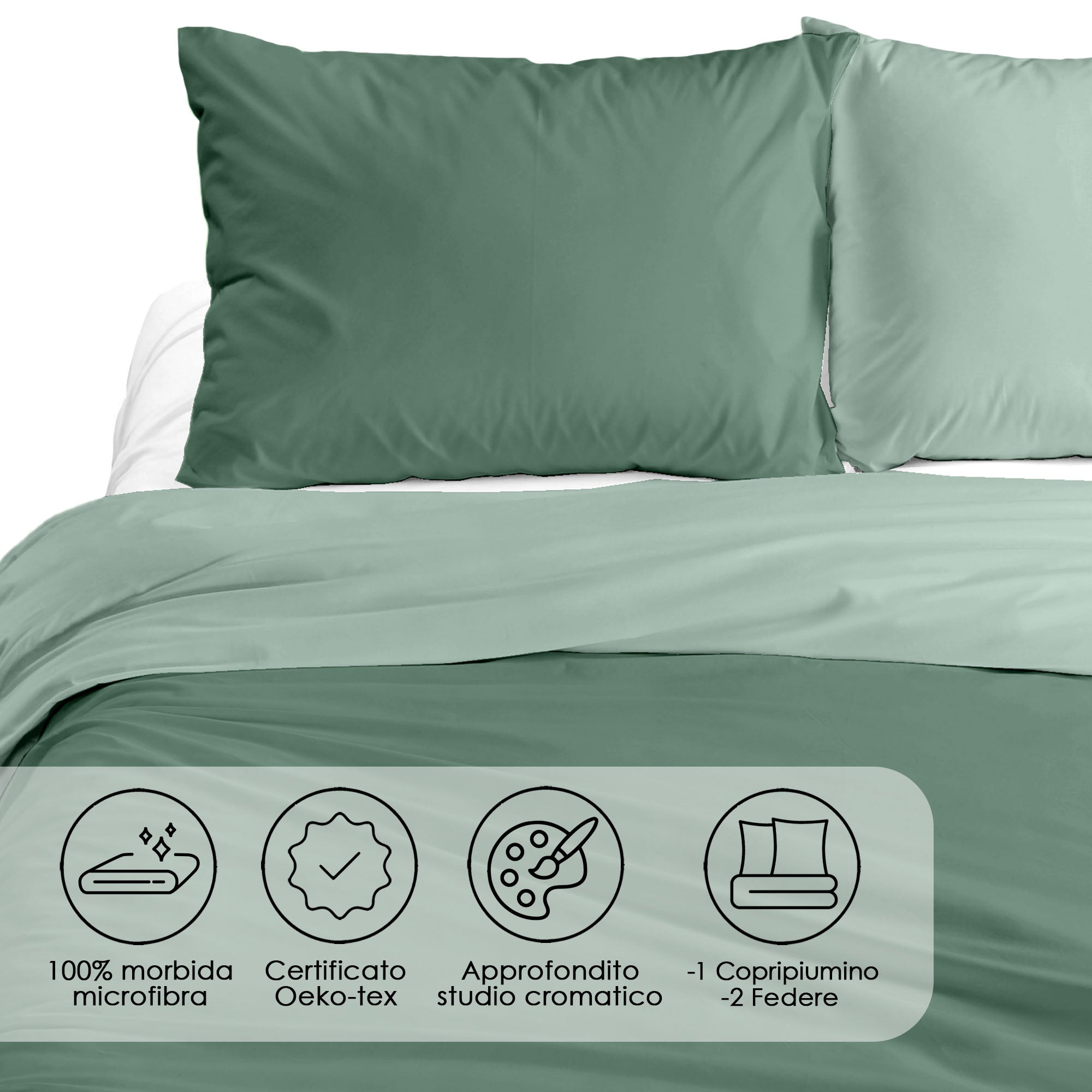 Parure Copripiumino Matrimoniale in Morbida Microfibra Everyday