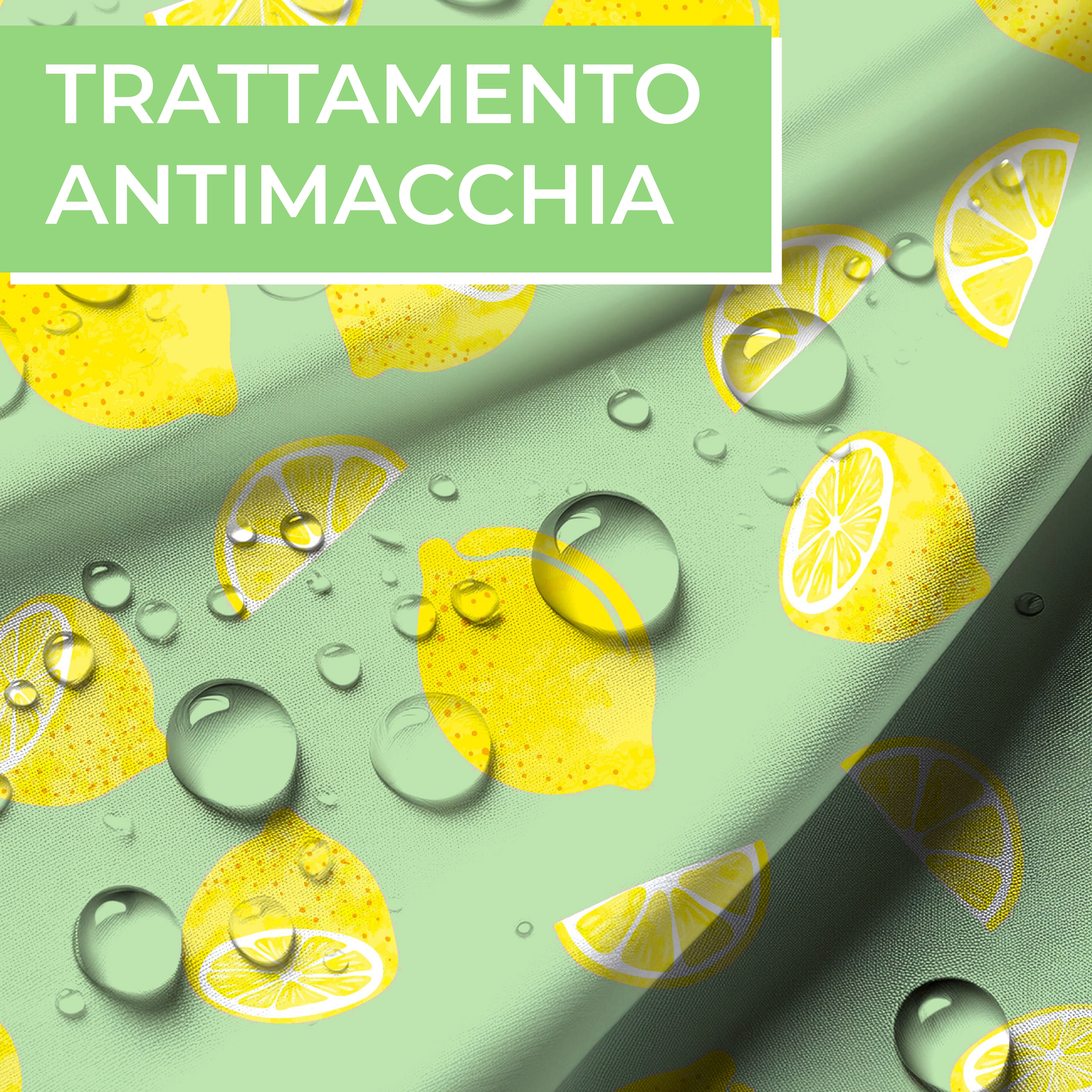 Gilania - Tovaglia Antimacchia - Super Resistente - Rettangolare - Lavaggio Facile (Limoni, 140x240cm)