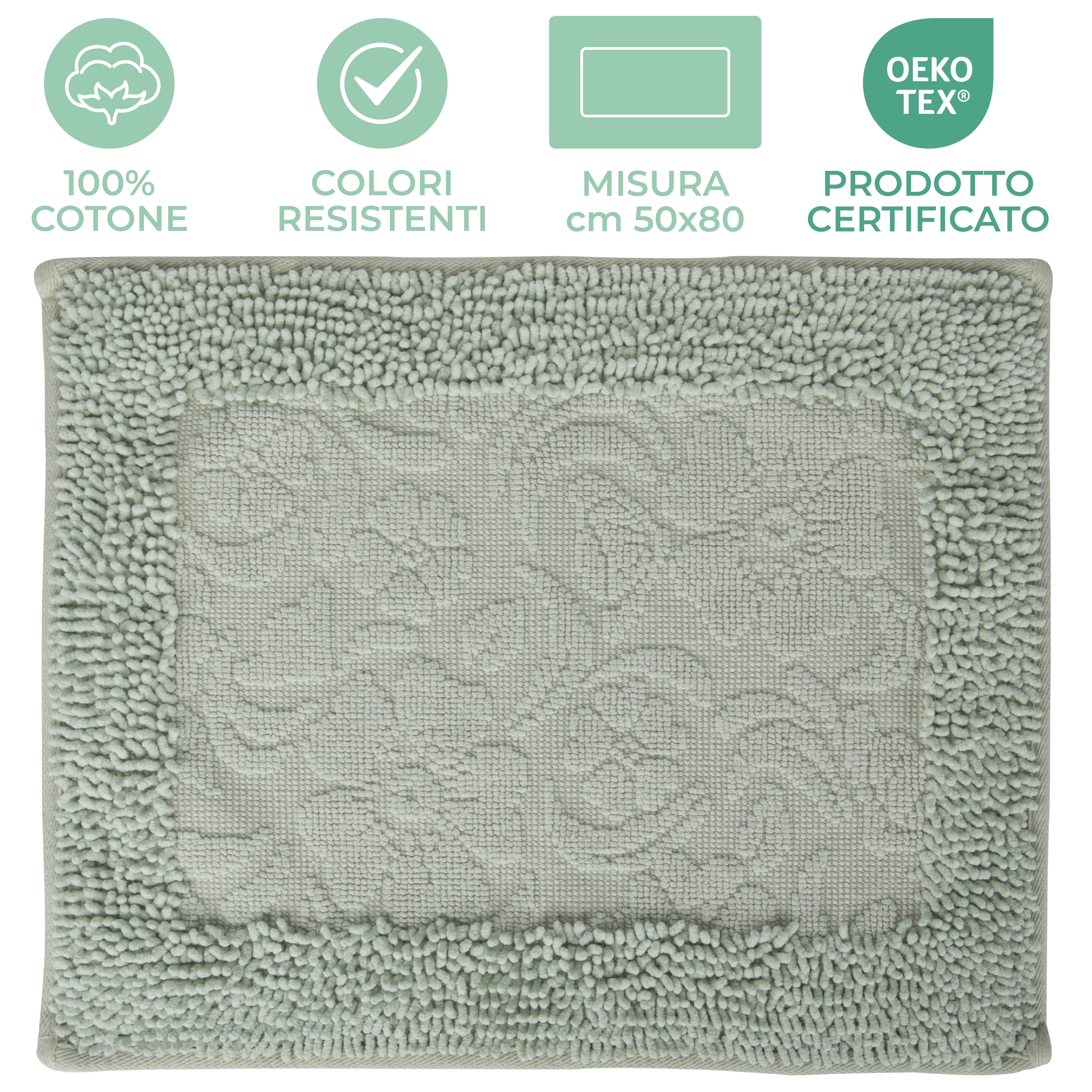 Tappeto Sardo 100% Cotone Fantasia Fleur by Gilania
