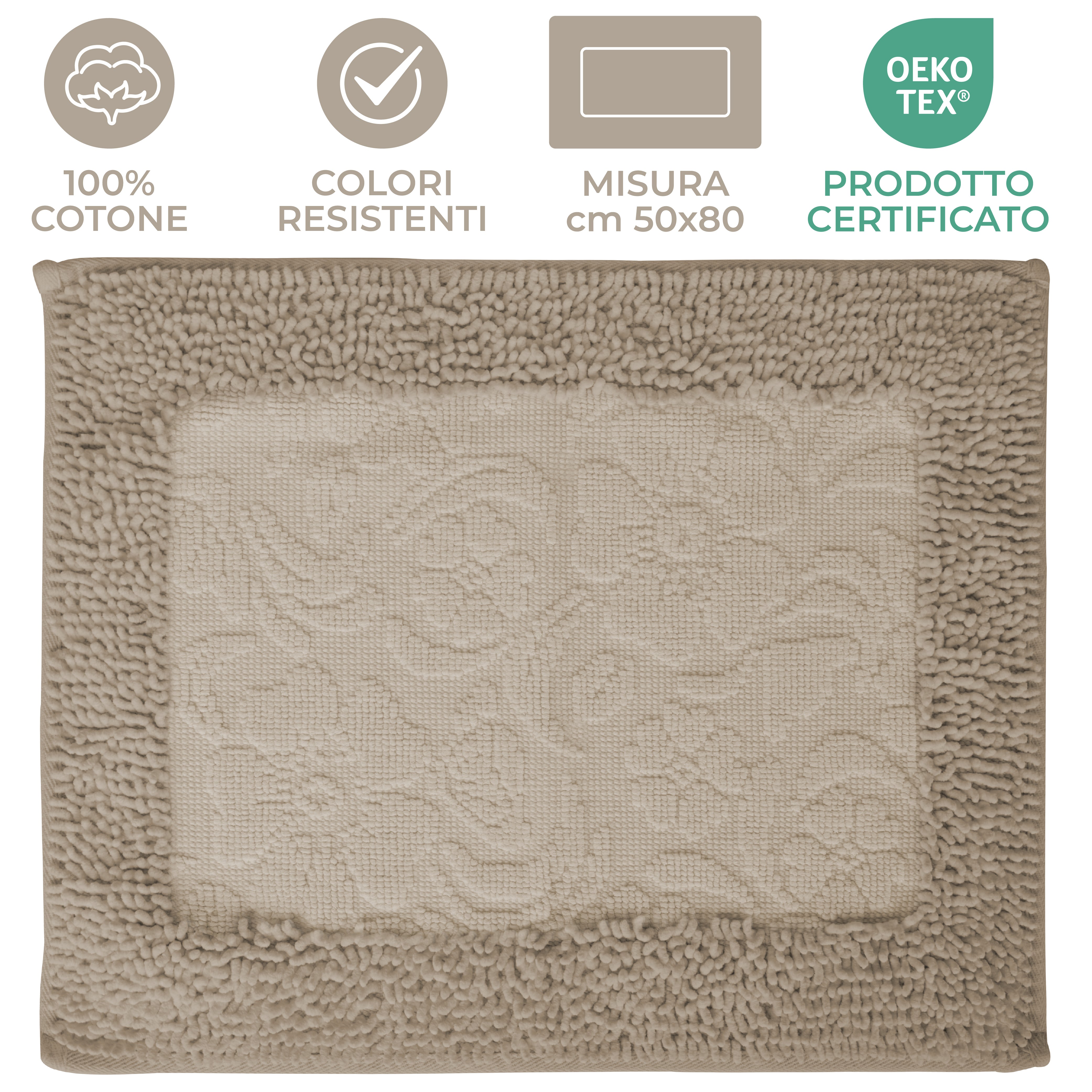 Tappeto Sardo 100% Cotone Fantasia Fleur by Gilania