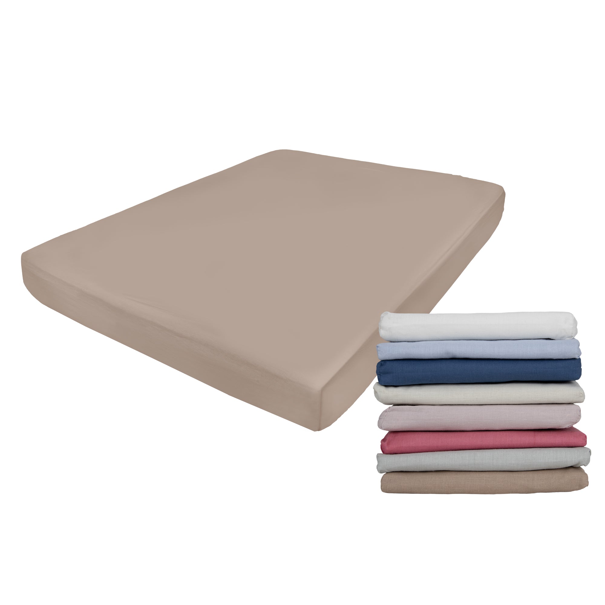 Lenzuolo Sotto con angoli in Percalle di Puro Cotone Collezione Lecti by Gilania