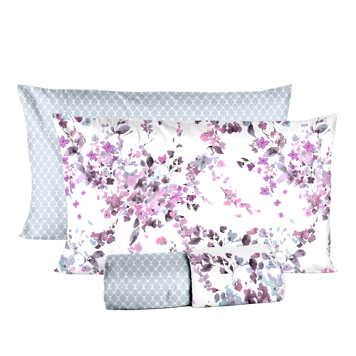 Ruggeri - Set Lenzuola Matrimoniale - Made In Italy - 100% Raso Di Puro Cotone Collezione Candies Bianco Zigzag 70246874 Ruggeri - Set Lenzuola Matrimoniale - Made In Italy - 100% Raso Di Puro Cotone Collezione Candies Bianco Zigzag 70246874