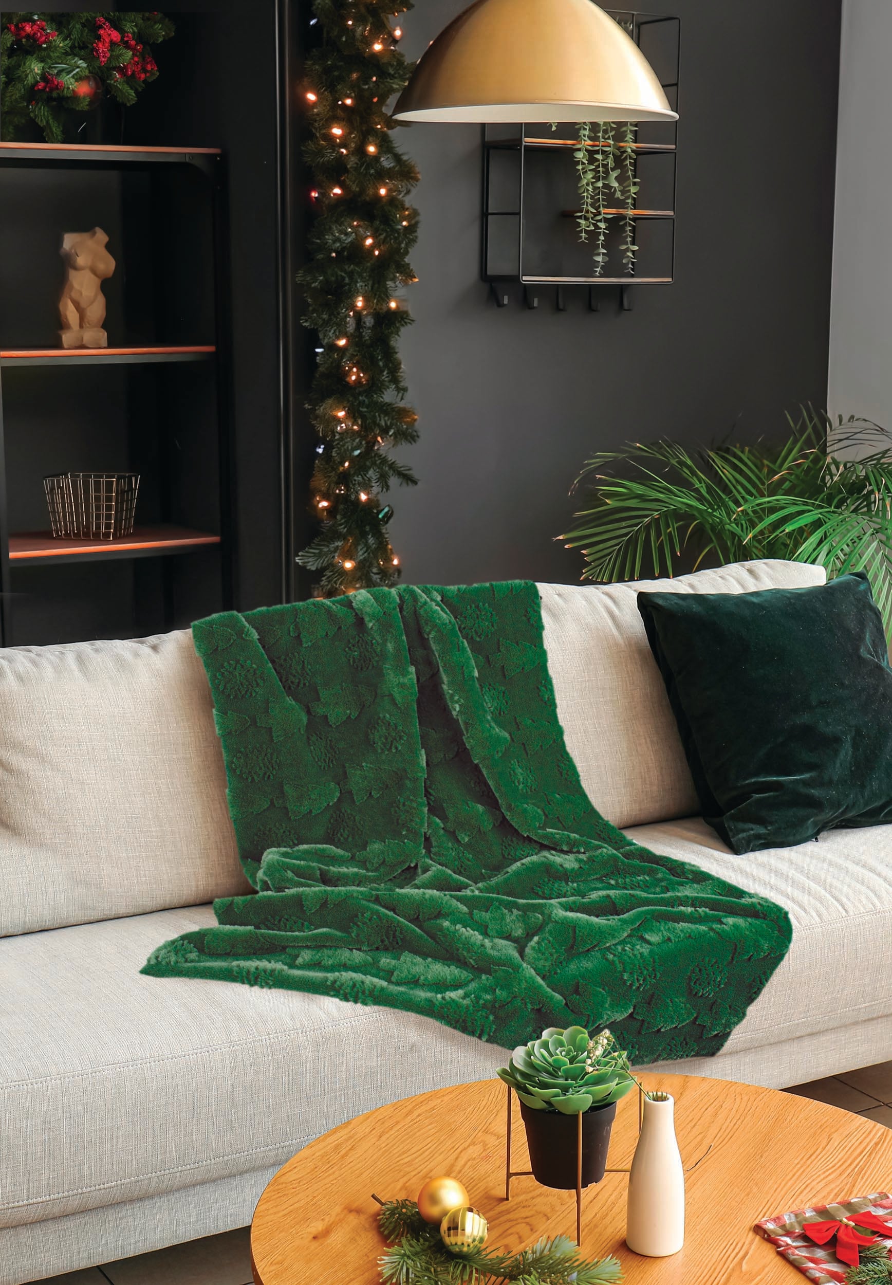 Plaid Rabbit Christmas Tree in Morbidissima Flanella di Microfibra by Sono a Casa