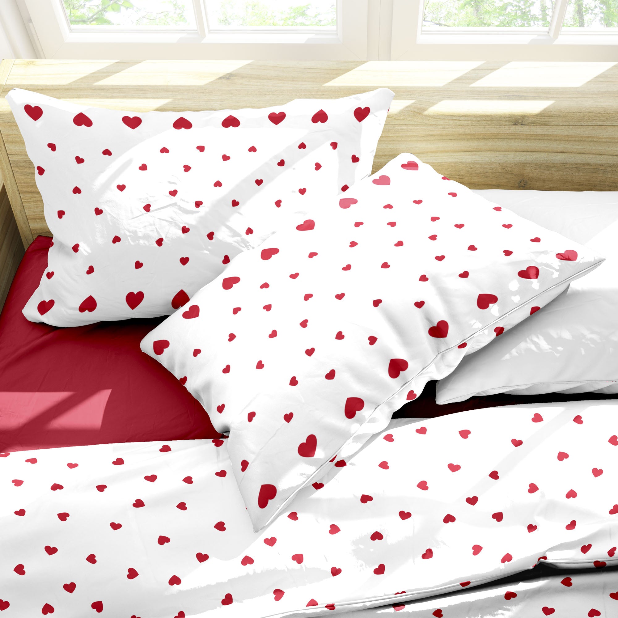 💕 Completo Letto Matrimoniale Cuoricini in Cotone by Sono a Casa💕