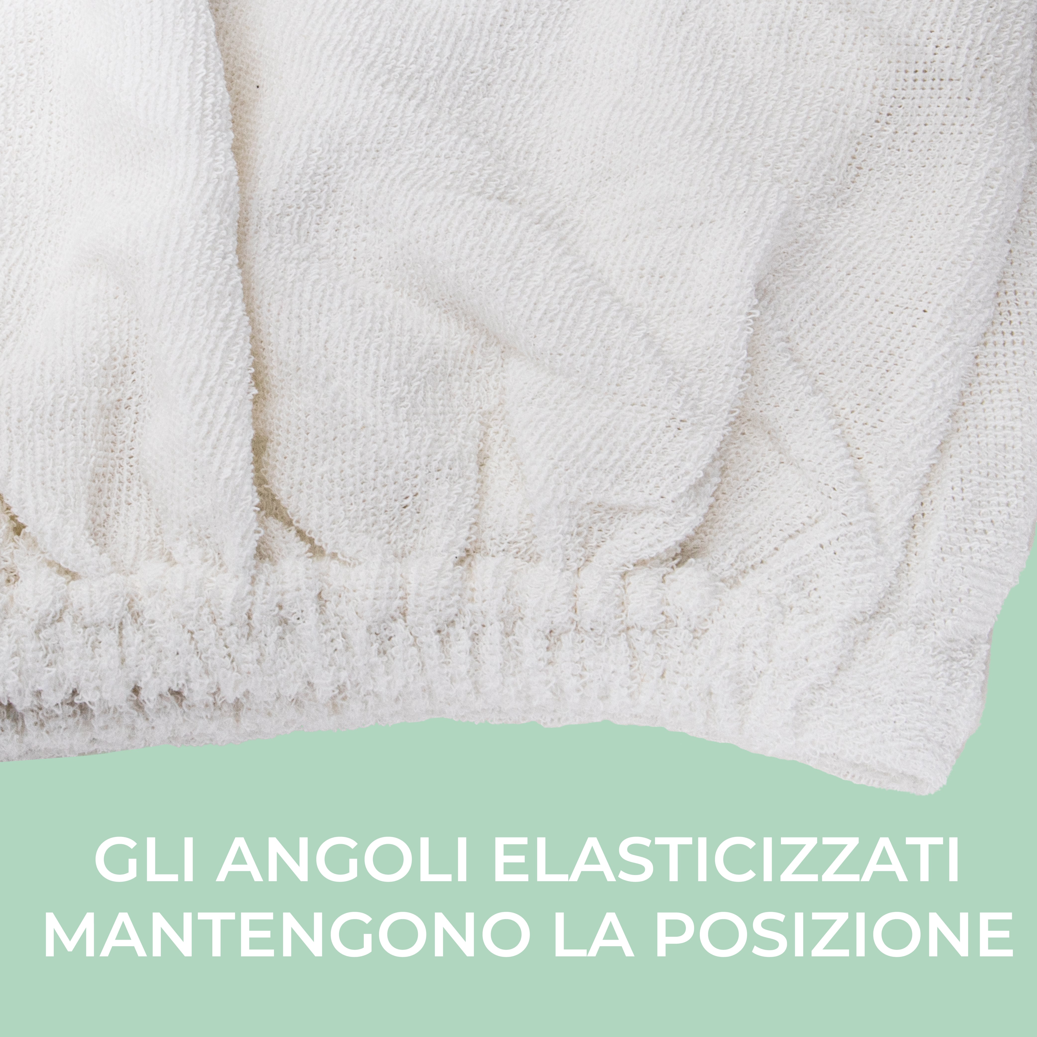 Coprimaterasso Stretch Liscio con Angoli Elasticizzati by Gilania