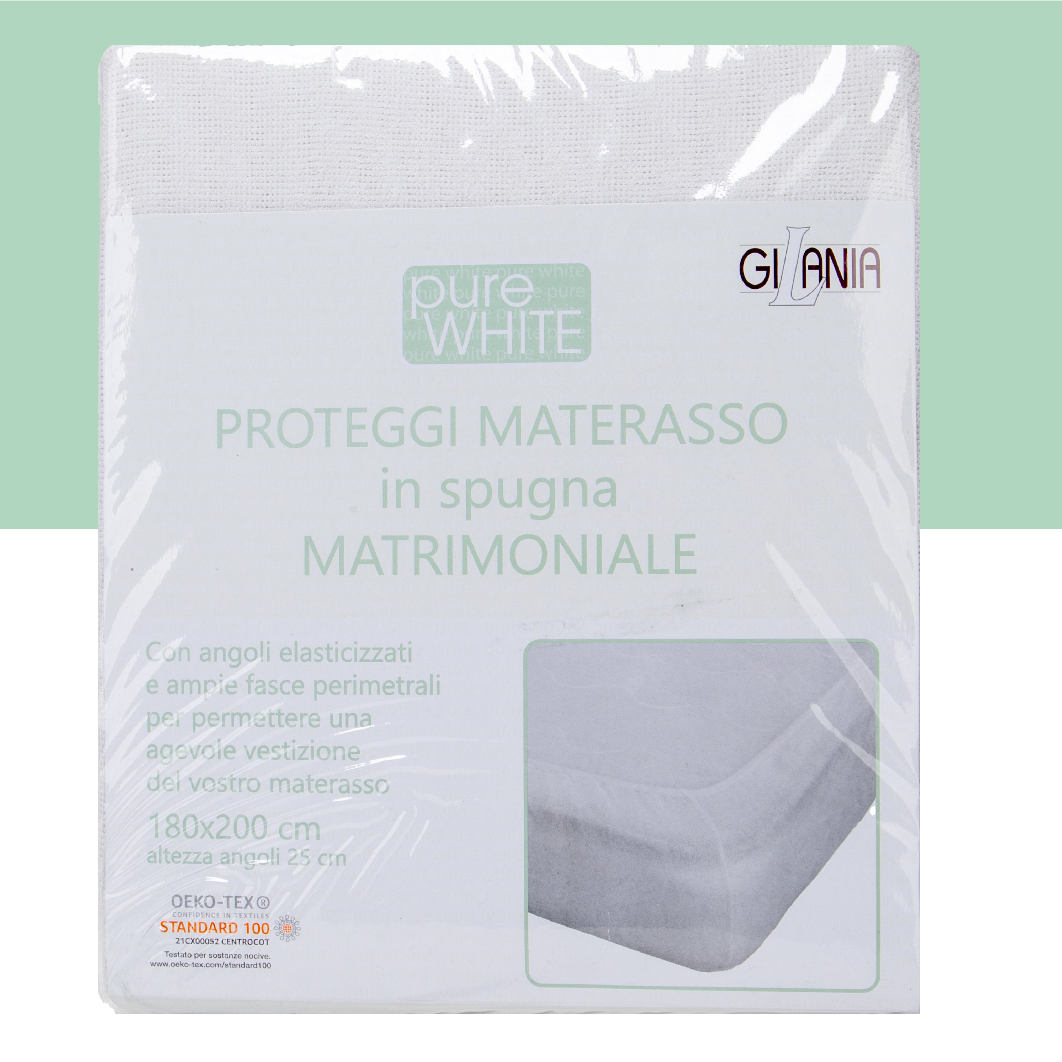 Coprimaterasso Stretch Liscio con Angoli Elasticizzati by Gilania