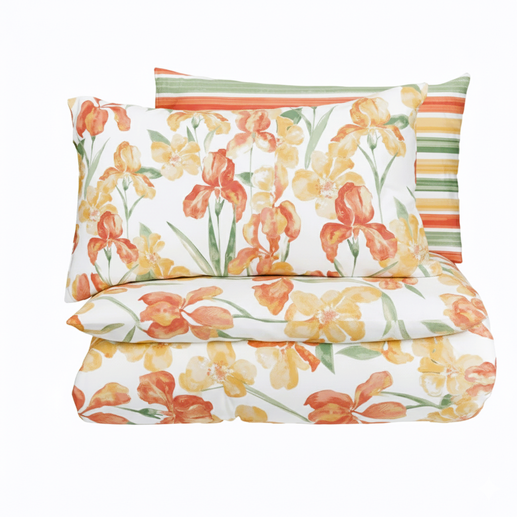 Parure Copripiumino Doubleface Matrimoniale in cotone by Parah