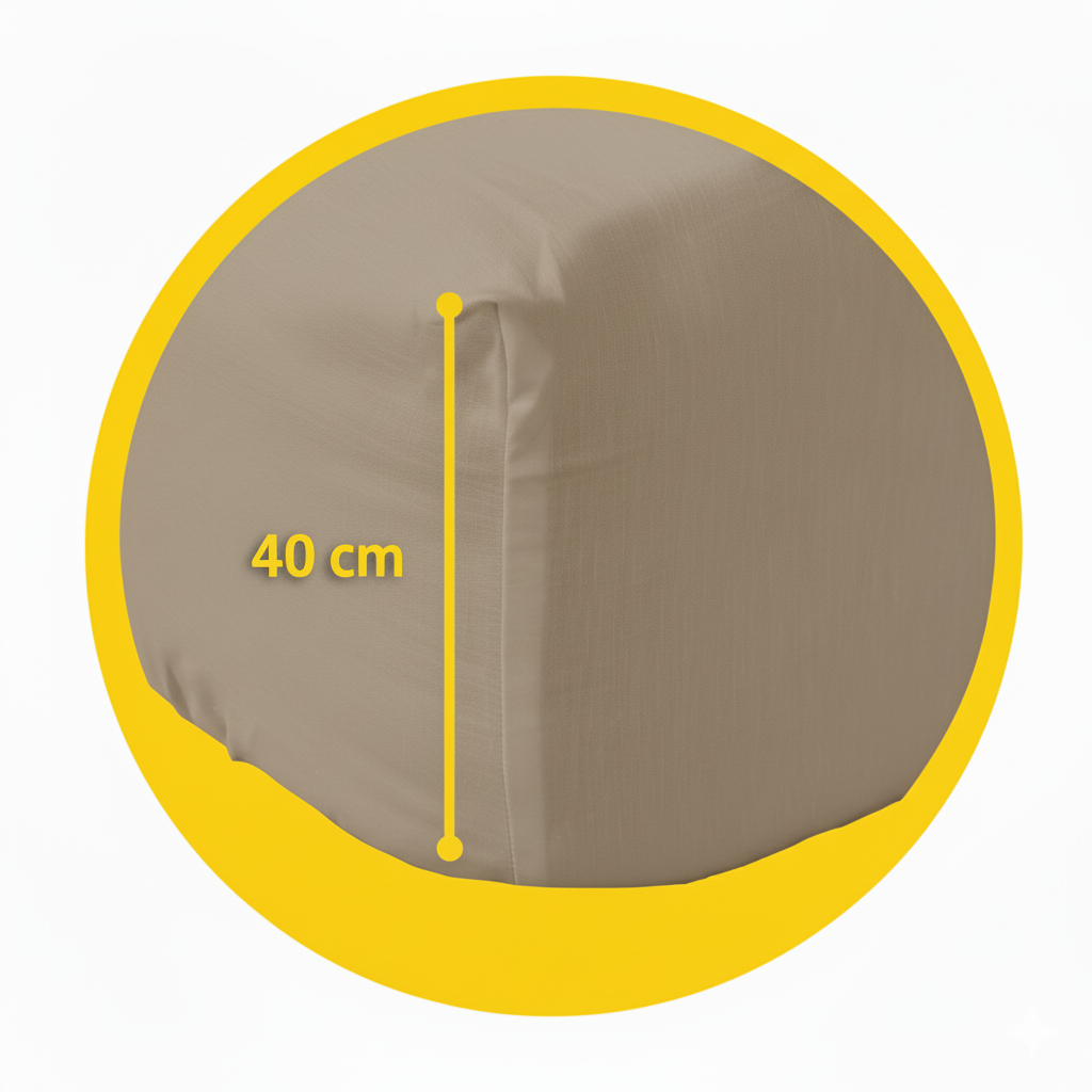 Lenzuolo Sotto con angoli in Percalle di Puro Cotone Collezione Lecti by Gilania