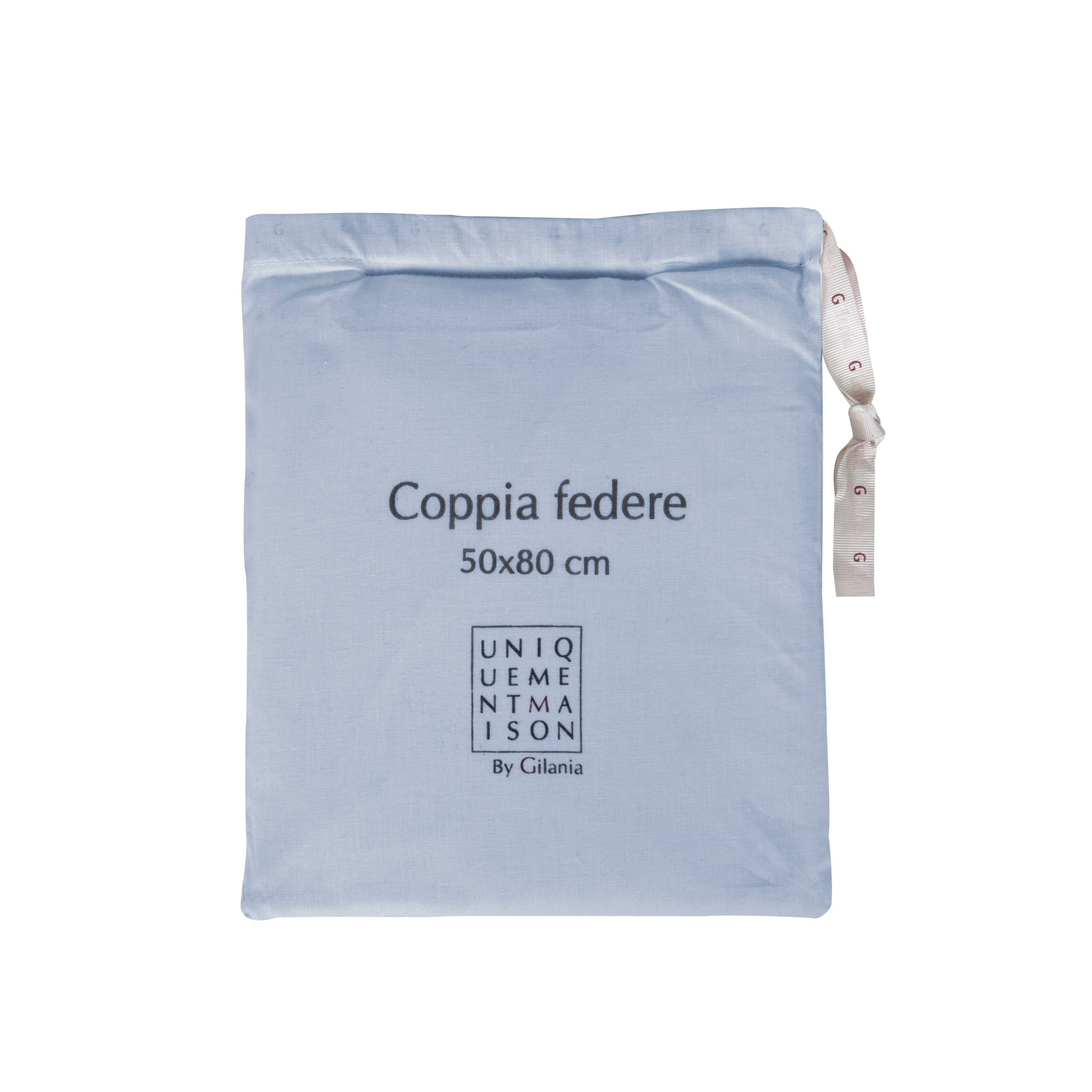 Coppia Federe in Percalle di Puro Cotone Collezione Lecti by Gilania