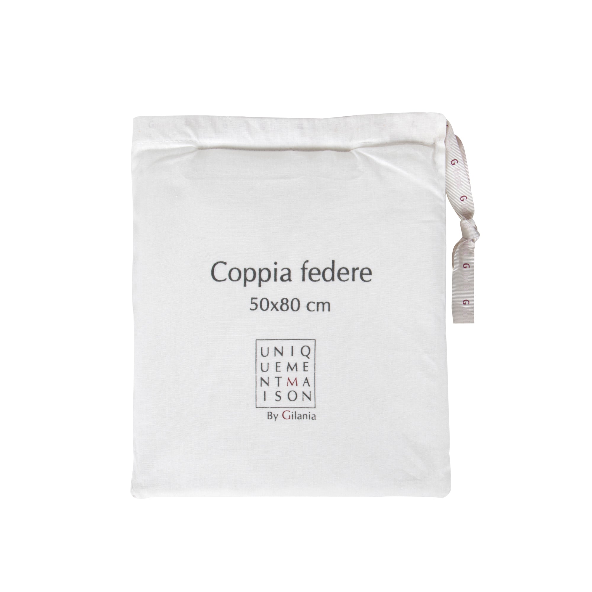 Coppia Federe in Percalle di Puro Cotone Collezione Lecti by Gilania