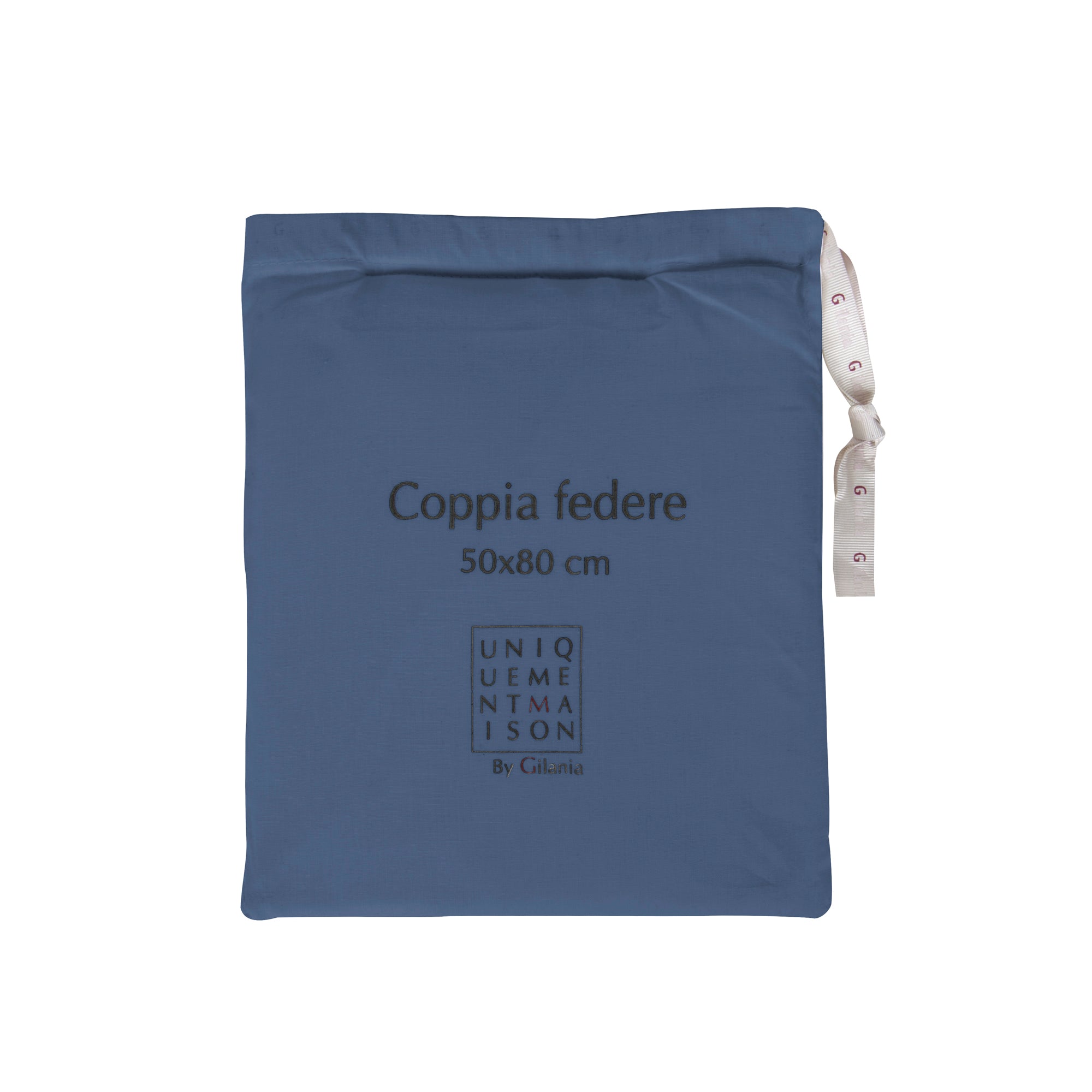 Coppia Federe in Percalle di Puro Cotone Collezione Lecti by Gilania