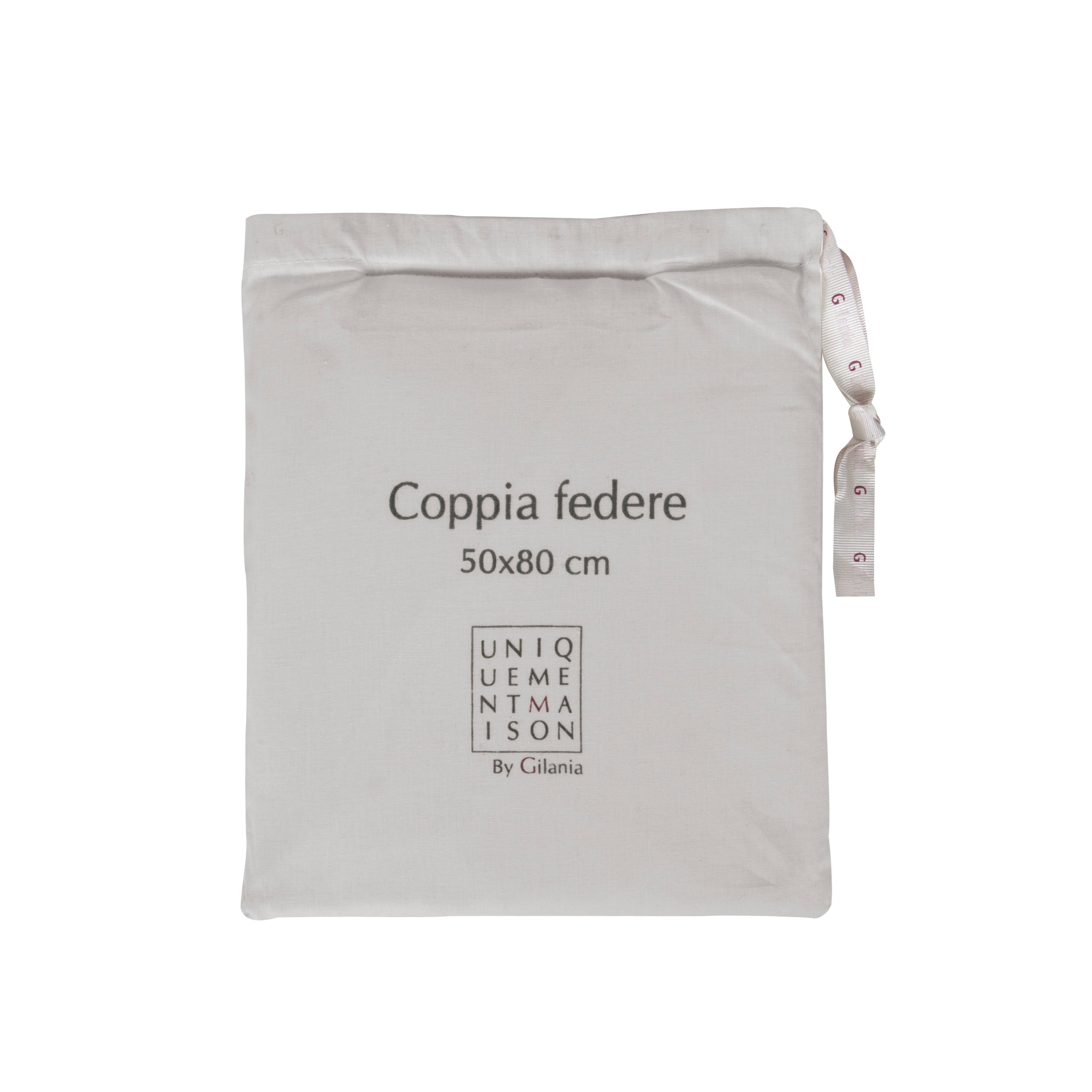 Coppia Federe in Percalle di Puro Cotone Collezione Lecti by Gilania