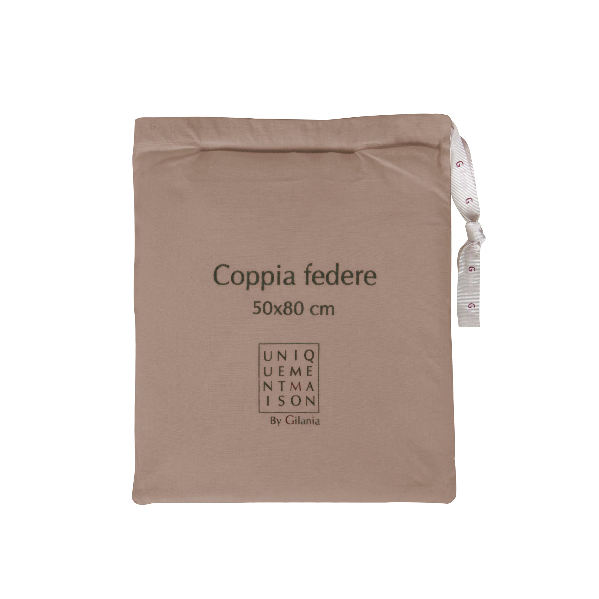 Coppia Federe in Percalle di Puro Cotone Collezione Lecti by Gilania