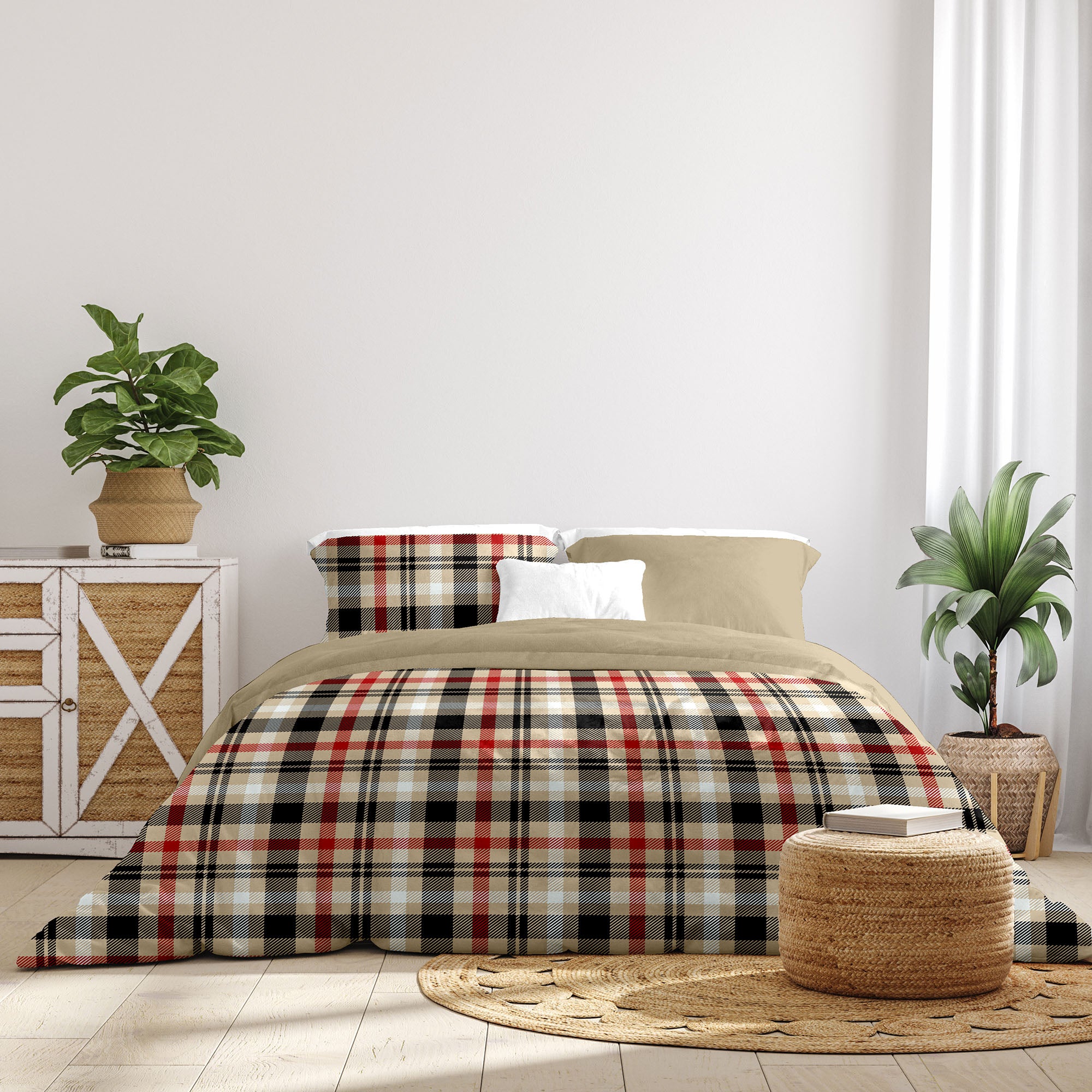 Parure Copripiumino Matrimoniale - 100% Morbida Flanella di Alta Qualità