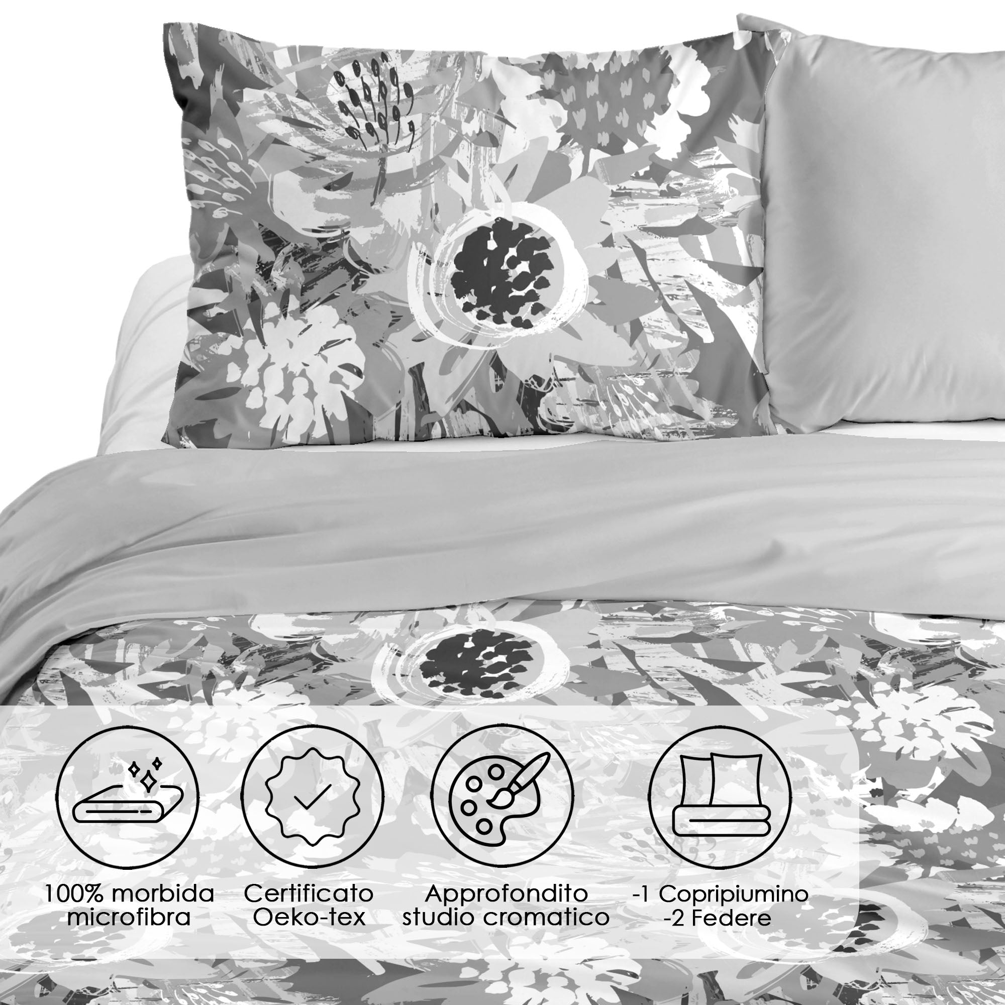 Parure Copripiumino Matrimoniale - 100% Morbida Flanella di Alta Qualità