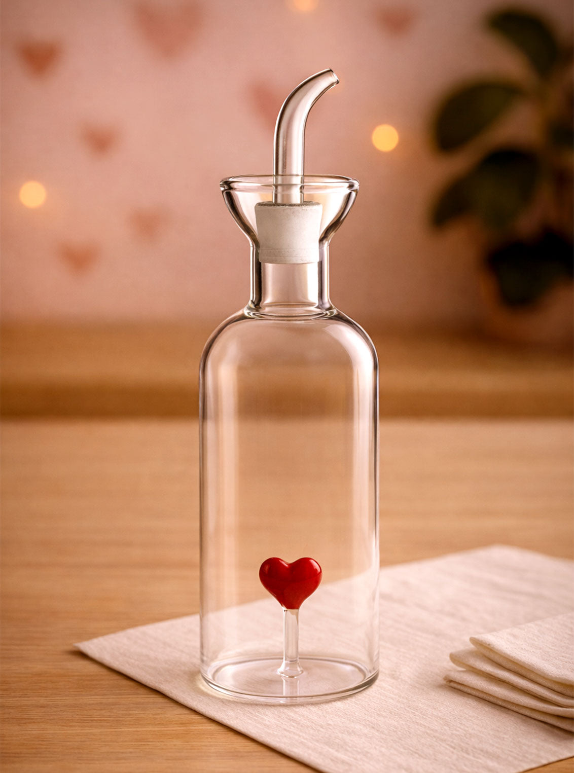 Oliera in Vetro Borosilicato My Love dal Design Romantico by Sono a casa