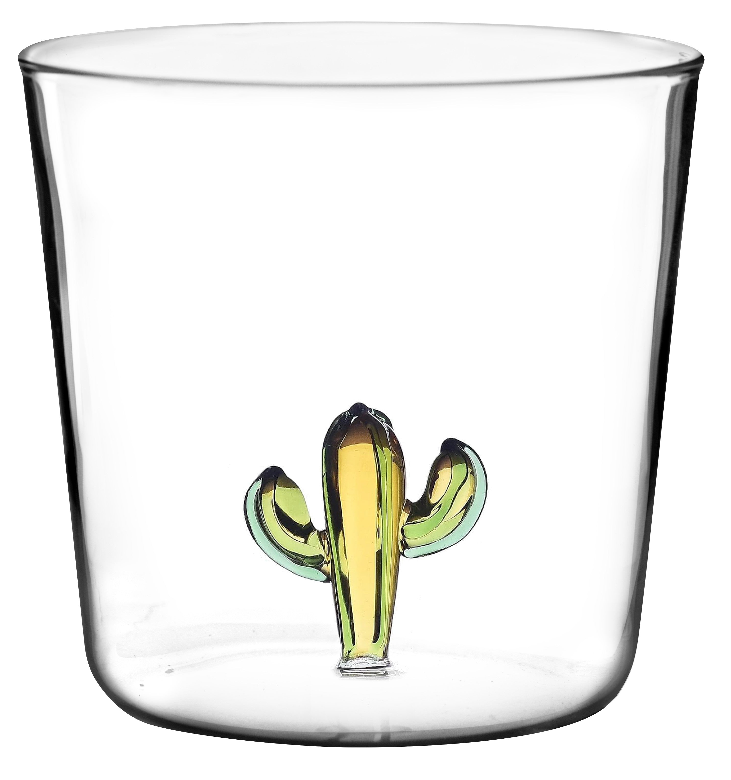 Set 6 Bicchieri Tumbler in Vetro Borosilicato con Icona 3D by Ruggeri