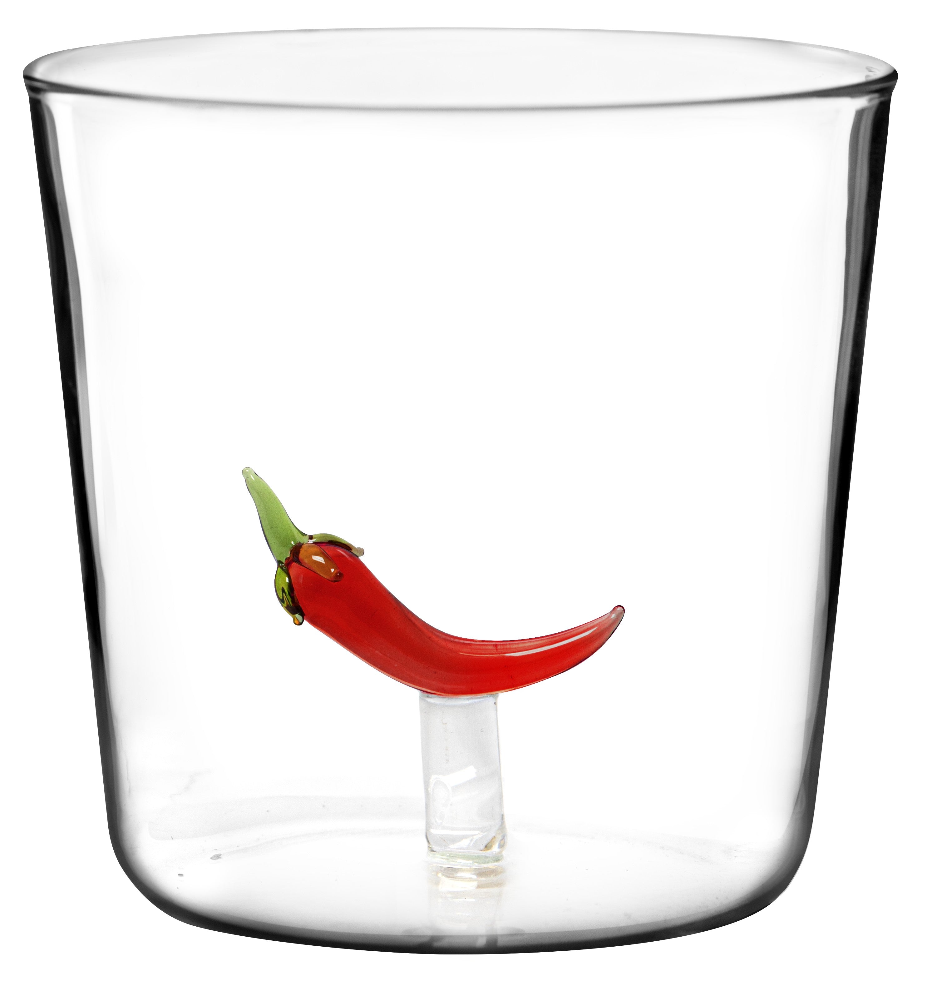 Set 6 Bicchieri Tumbler in Vetro Borosilicato con Icona 3D by Ruggeri