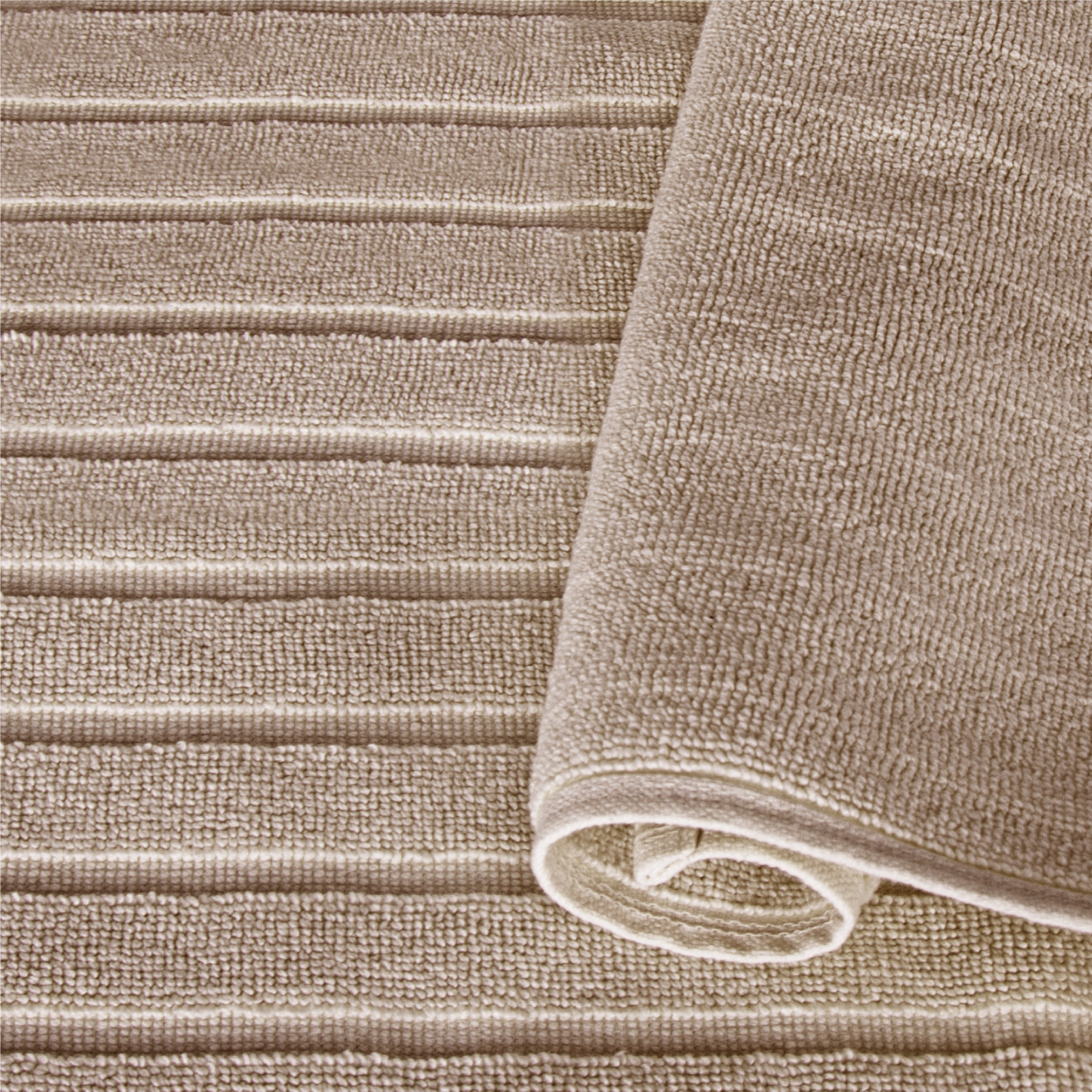 Tappeto Bagno 100% Cotone Jacquard Rigato Parah