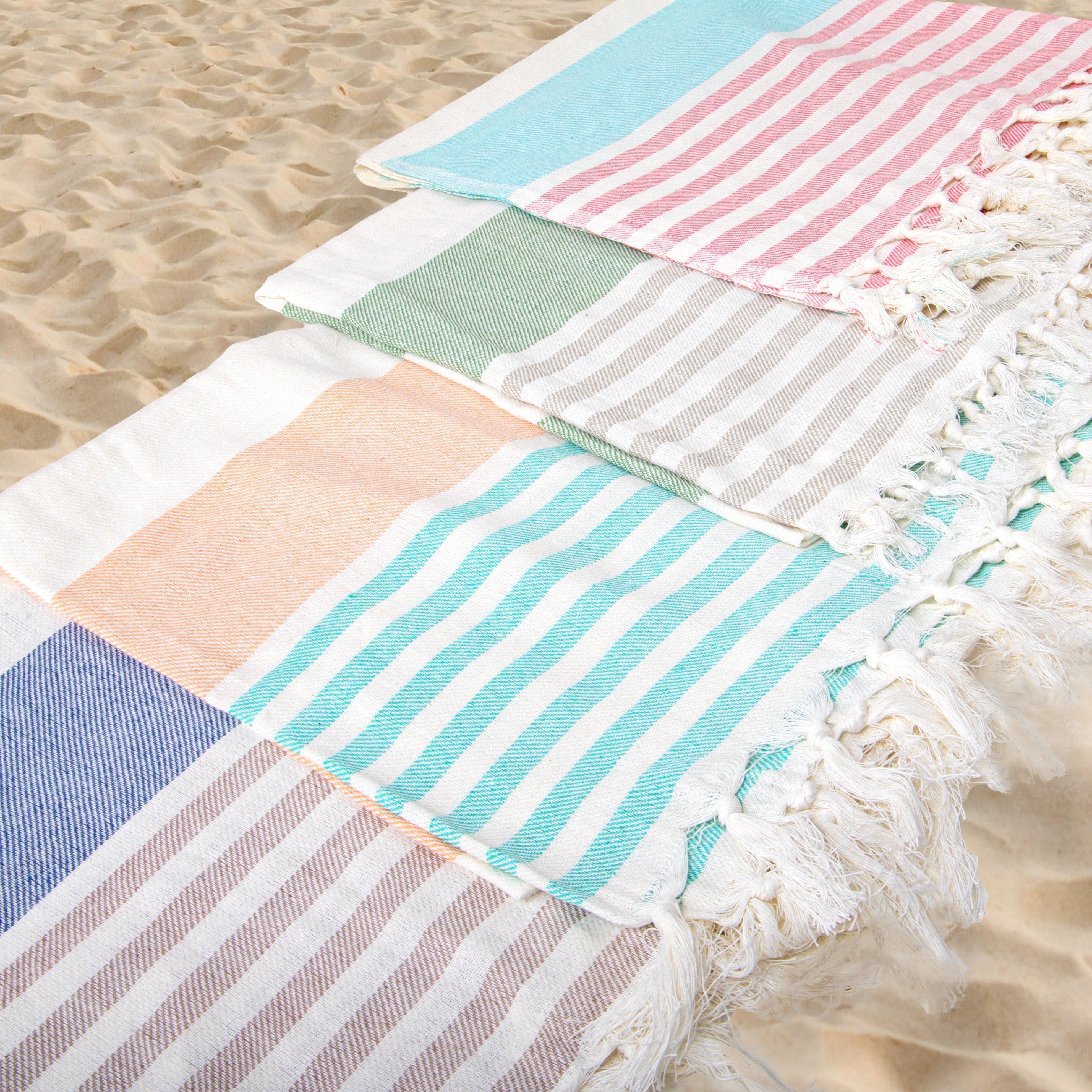 Maxi Telo Mare Fouta in Cotone, Multiuso, Leggero e Compatto by Ruggeri